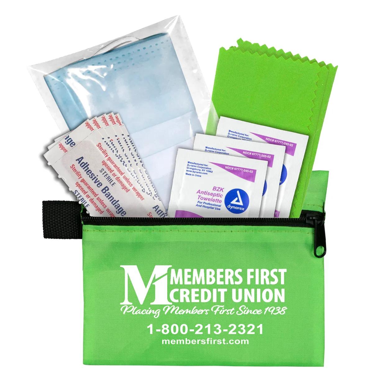 First Aid Kit 11 Piece Antiseptic Zipper Pouch - 5 x 4 in - product view 5