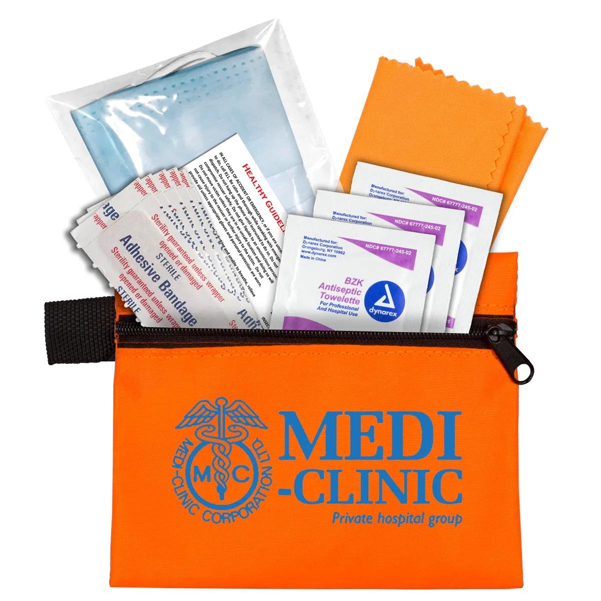 First Aid Kit 11 Piece Antiseptic Zipper Pouch - 5 x 4 in - product view 6