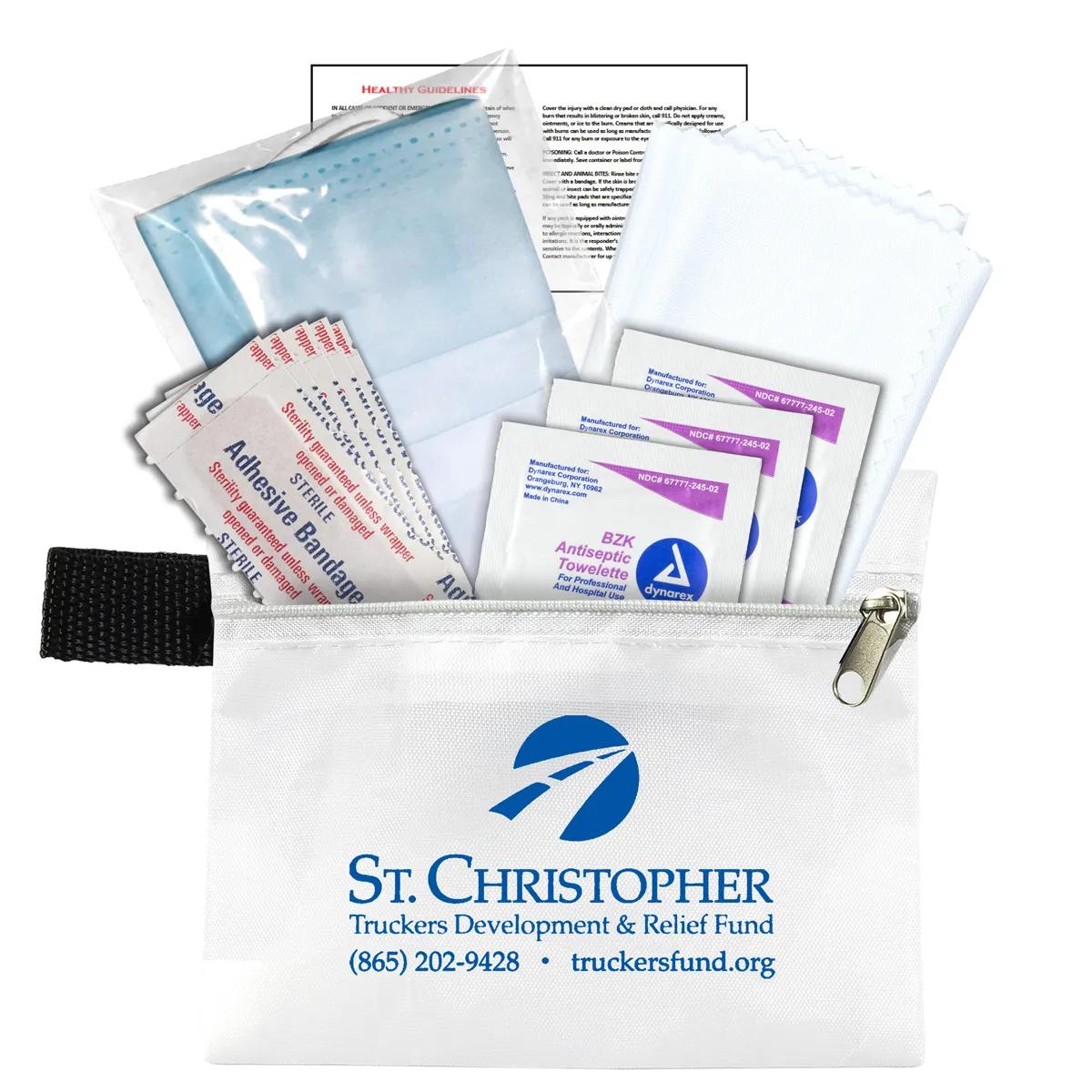 First Aid Kit 11 Piece Antiseptic Zipper Pouch - 5 x 4 in - product view 7