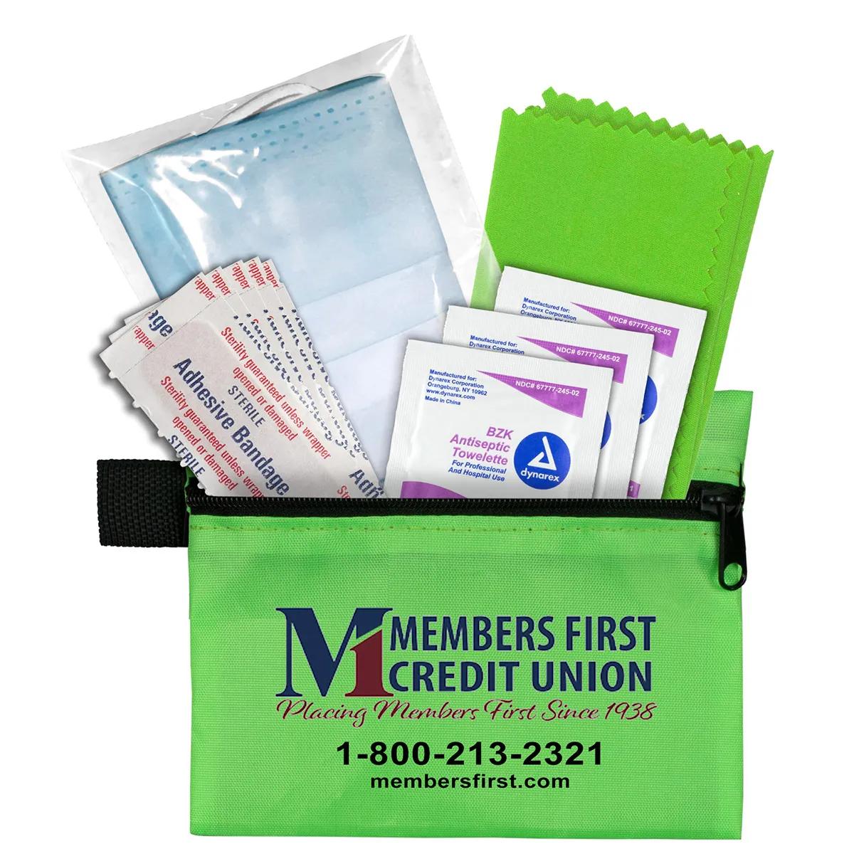 First Aid Kit 11 Piece Antiseptic Zipper Pouch - 5 x 4 in - product view 17