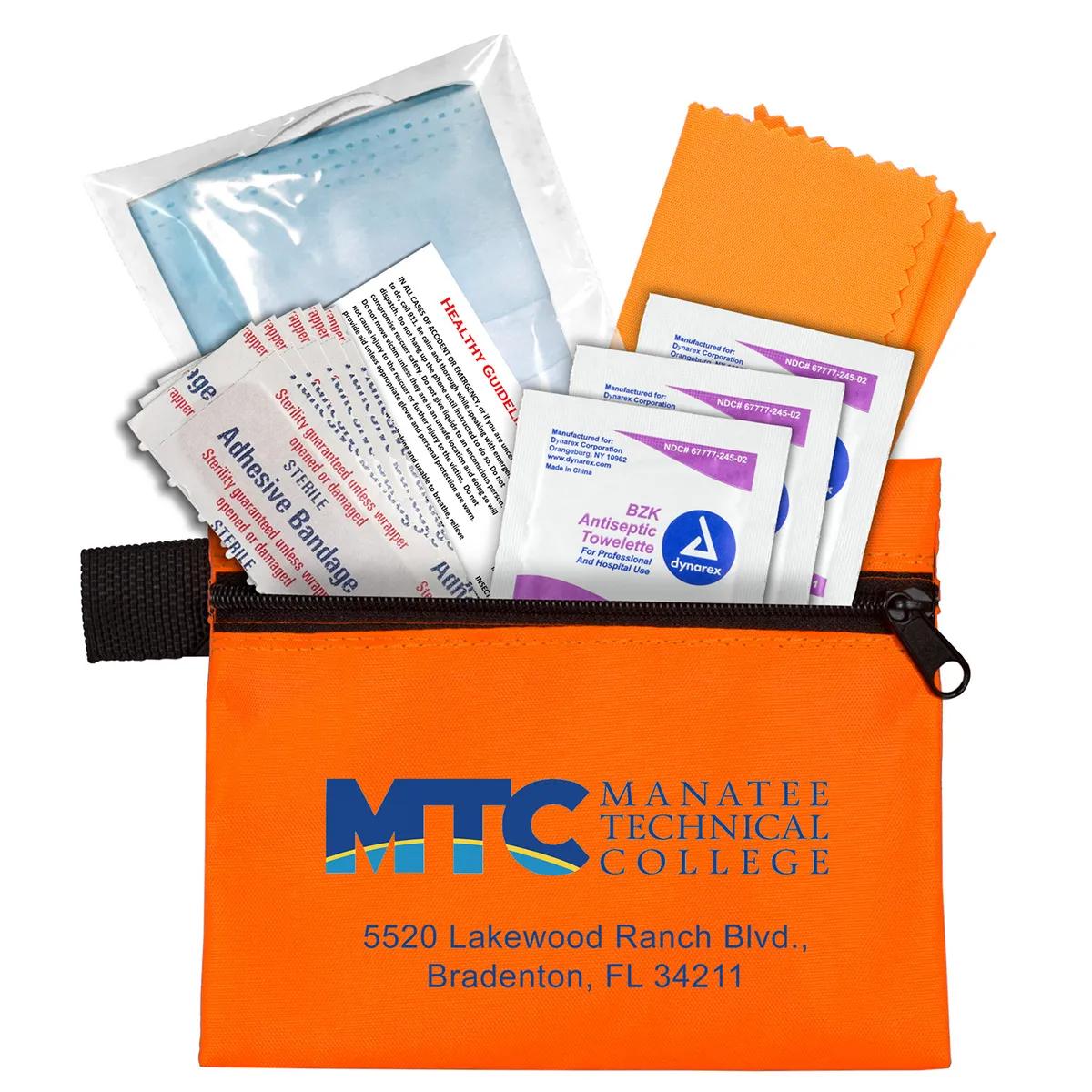 First Aid Kit 11 Piece Antiseptic Zipper Pouch - 5 x 4 in - product view 18