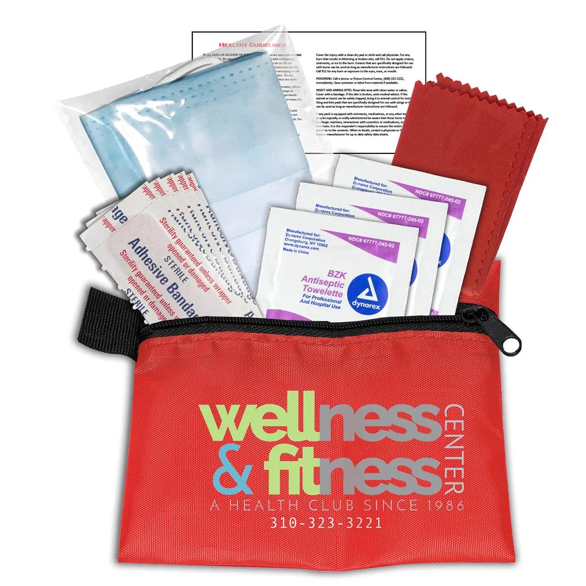 First Aid Kit 11 Piece Antiseptic Zipper Pouch - 5 x 4 in - product view 20