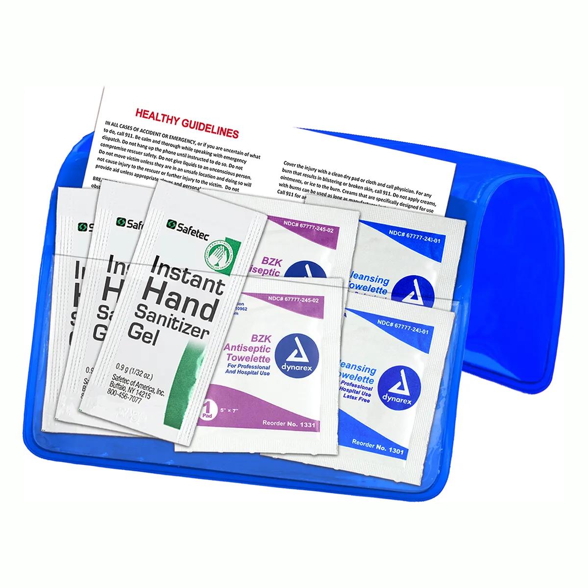 First Aid Kit Sanitizer Wipes On-the-Go Vinyl Pouch - product view 12