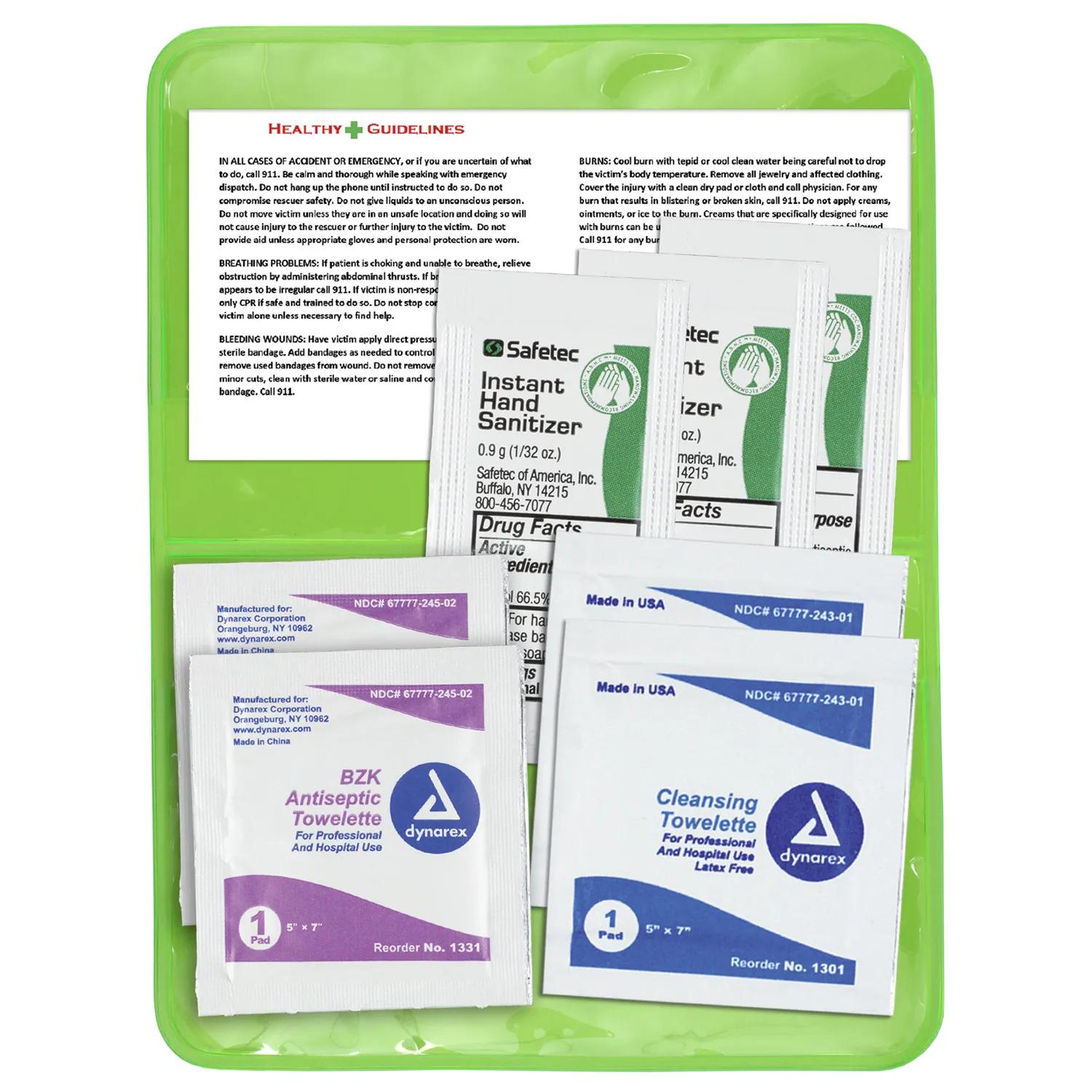 First Aid Kit Sanitizer Wipes On-the-Go Vinyl Pouch - product view 14