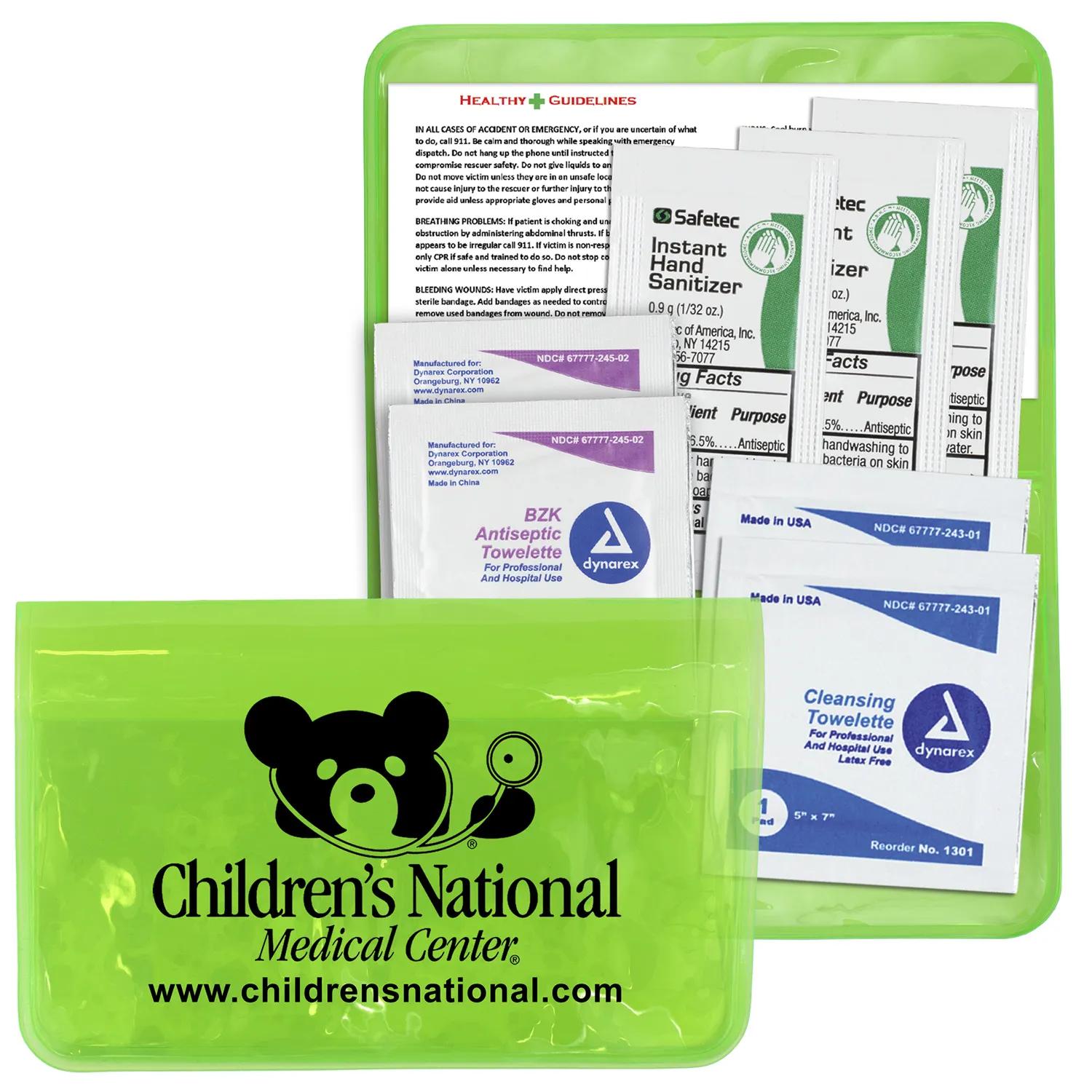 First Aid Kit Sanitizer Wipes On-the-Go Vinyl Pouch - product view 15