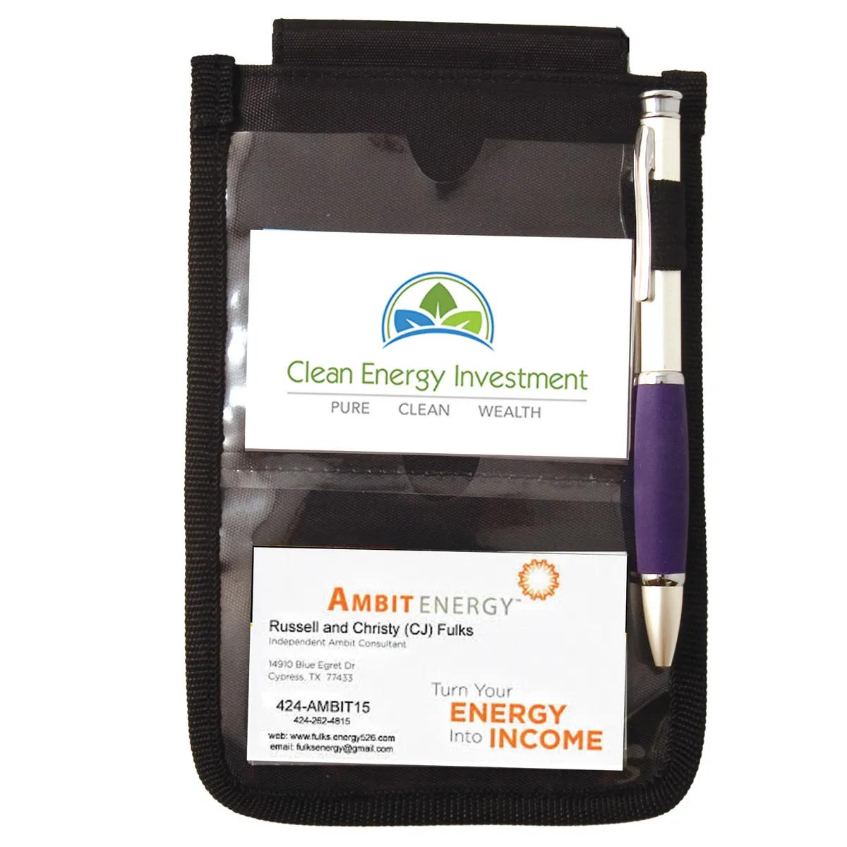 Badge Holder 8 Function Travel Passport Neck Wallet - 5 x 7 in - product view 3