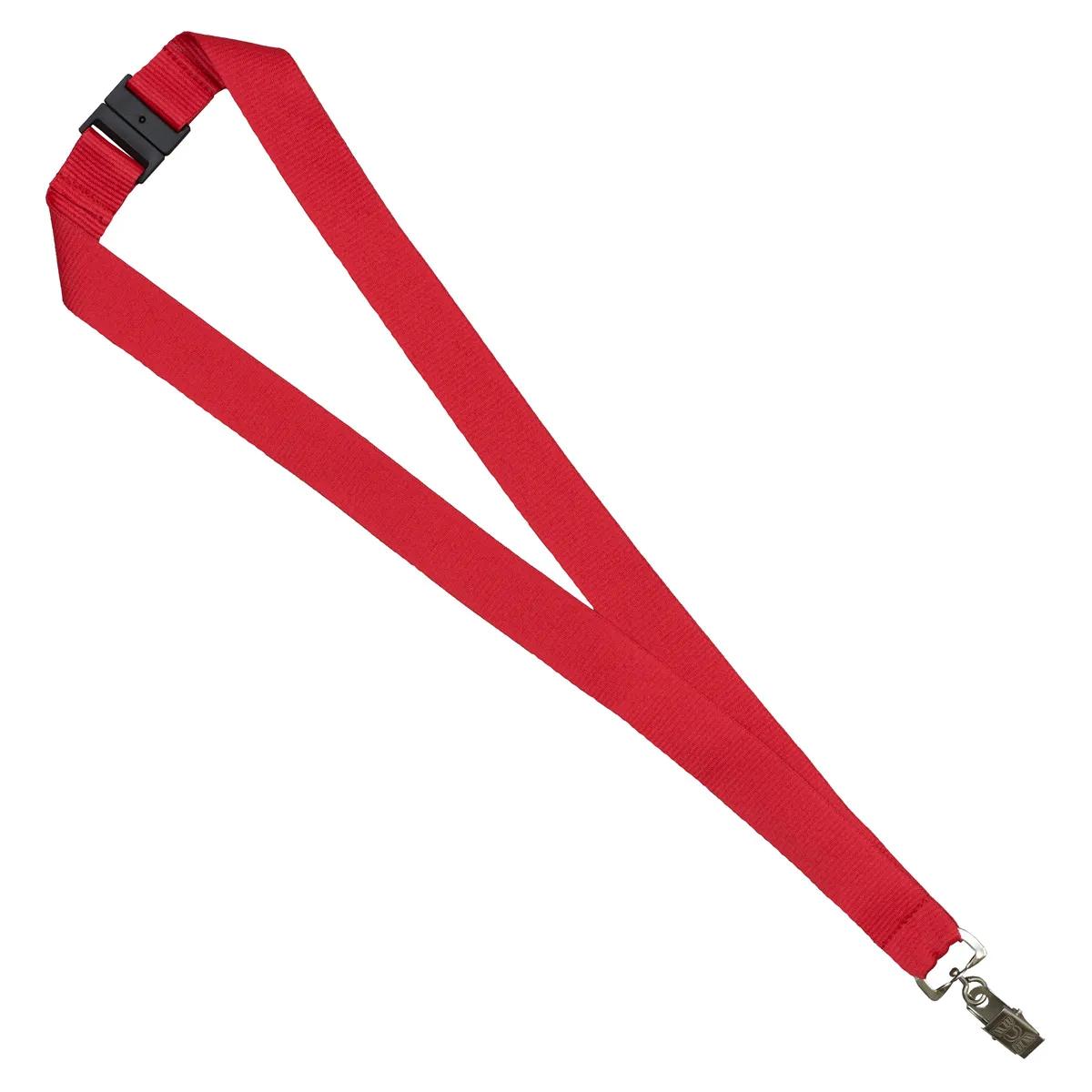 Lanyard Blank 1 Inch Breakaway Bulldog Clip Polyester - 18 in - product view 5