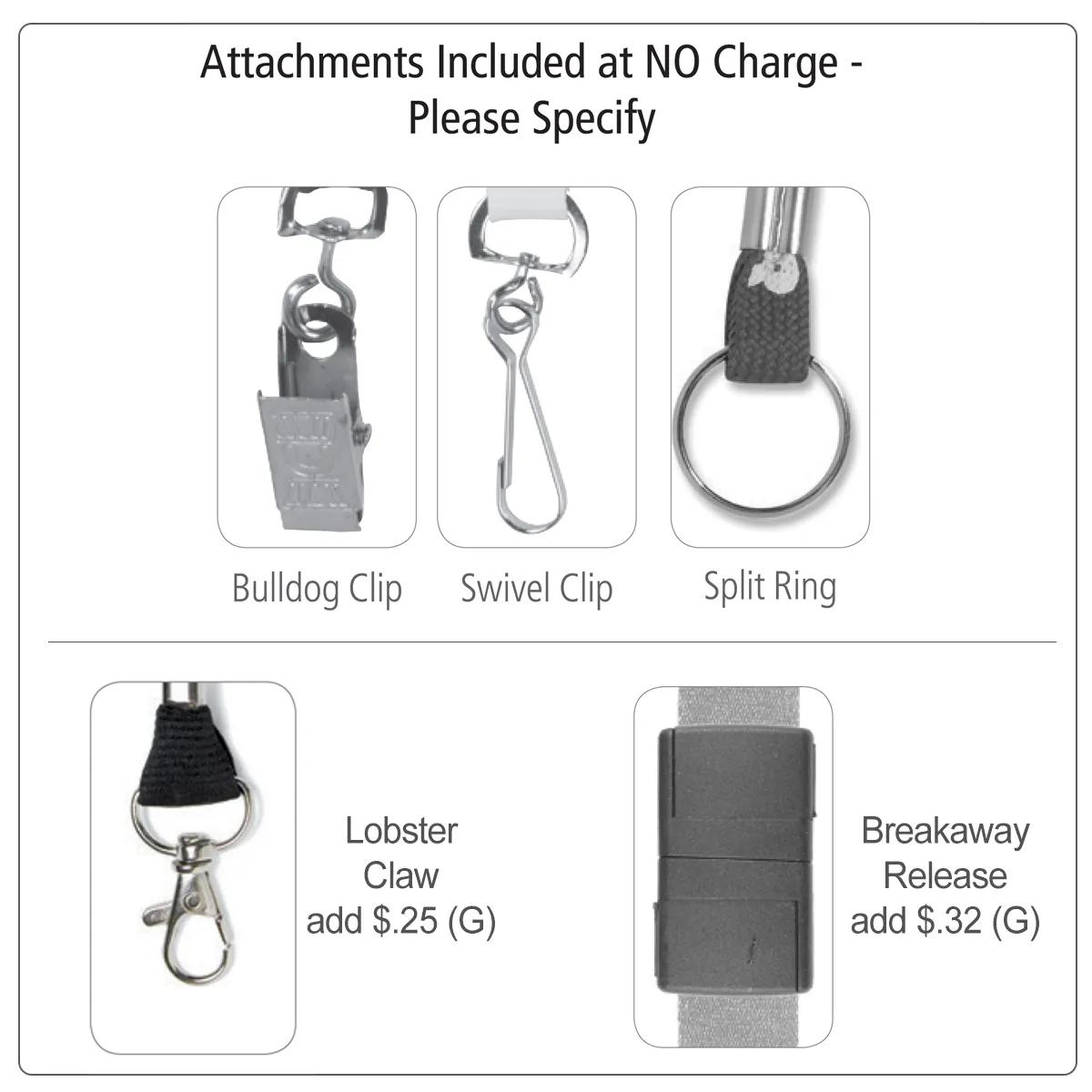 Lanyard Sublimation Super Soft USA Made Polyester - 18 in - product view 2