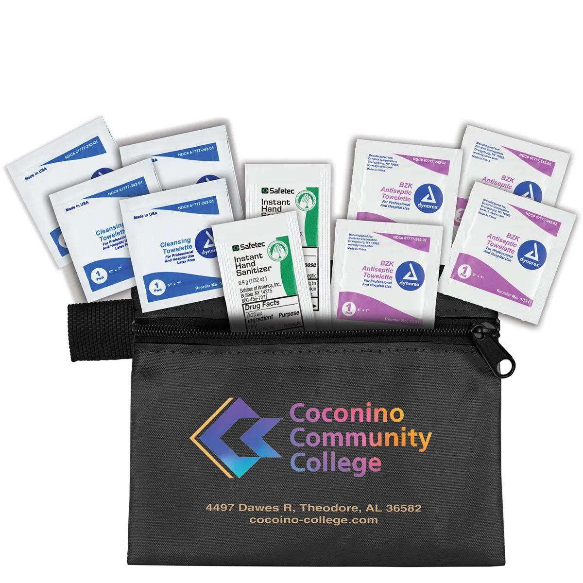 First Aid Kit Antiseptic 10 Piece Zipper Pouch - 5 x 4.25 in - product view 9