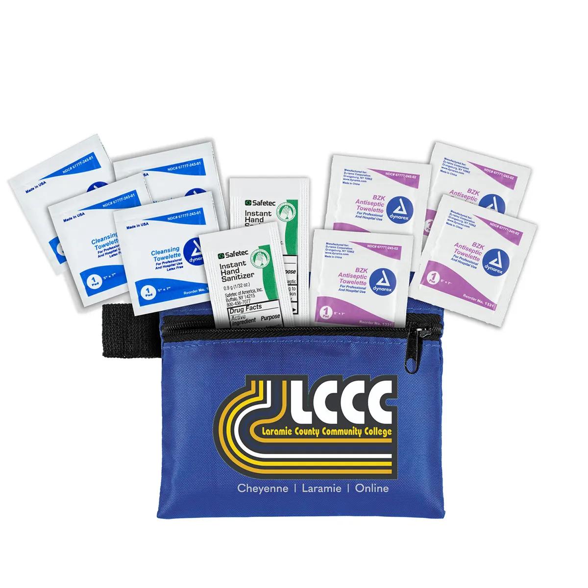 First Aid Kit Antiseptic 10 Piece Zipper Pouch - 5 x 4.25 in - product view 10