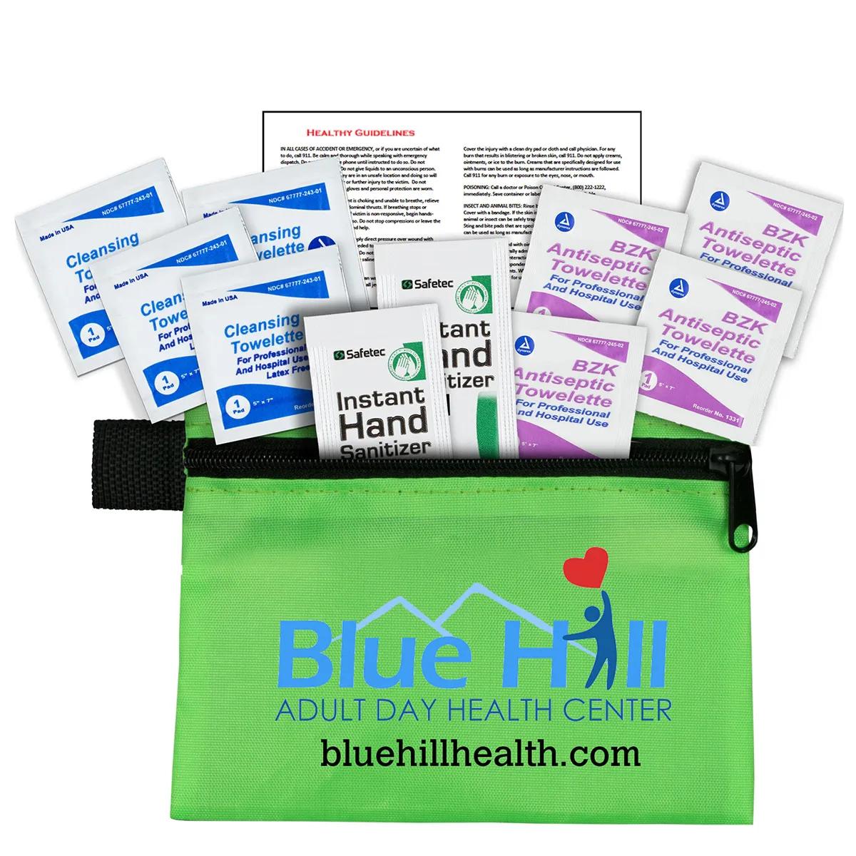 First Aid Kit Antiseptic 10 Piece Zipper Pouch - 5 x 4.25 in - product view 11
