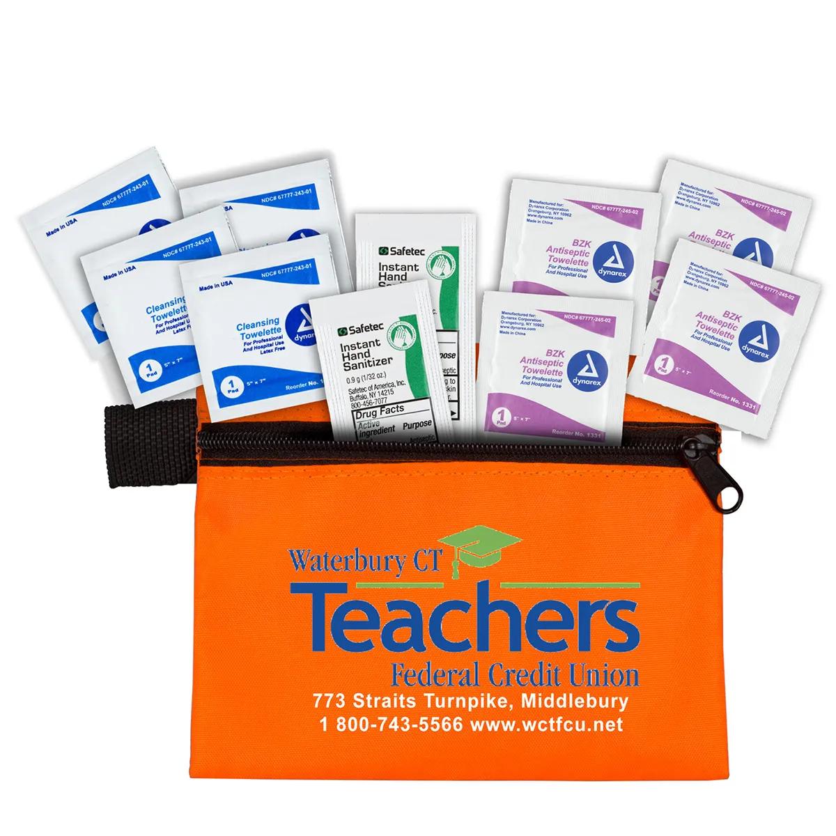 First Aid Kit Antiseptic 10 Piece Zipper Pouch - 5 x 4.25 in - product view 12