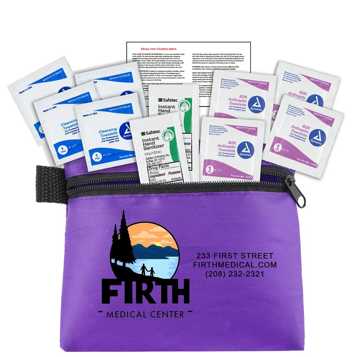 First Aid Kit Antiseptic 10 Piece Zipper Pouch - 5 x 4.25 in - product view 13