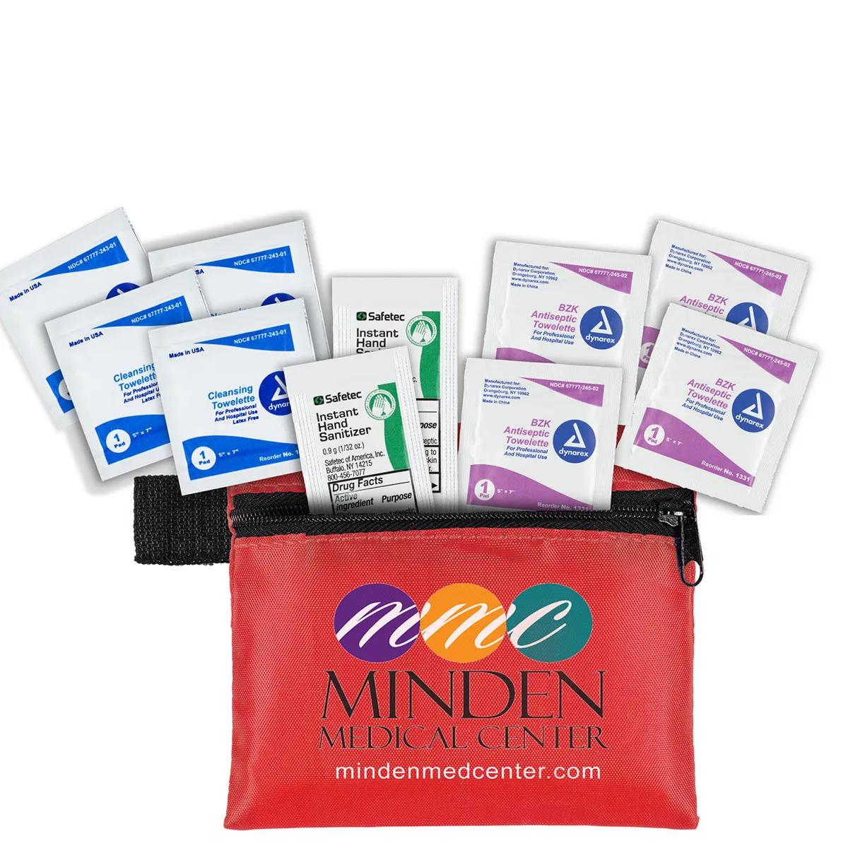 First Aid Kit Antiseptic 10 Piece Zipper Pouch - 5 x 4.25 in - product view 14