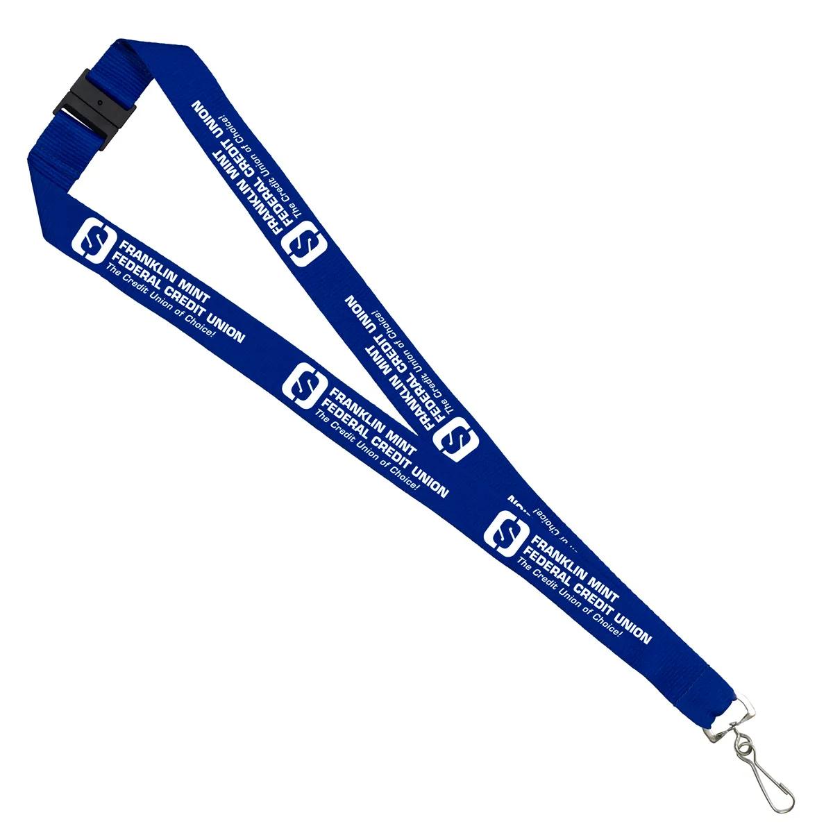 Custom Lanyards Silkscreen Breakaway Safety Release - 1 in - product view 8