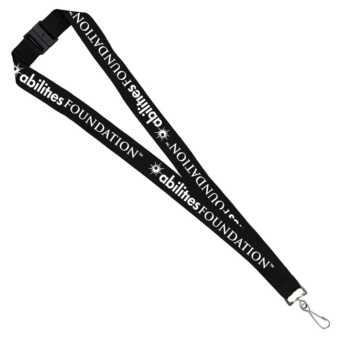 Custom Lanyards Silkscreen Breakaway Safety Release - 1 in - product view 10