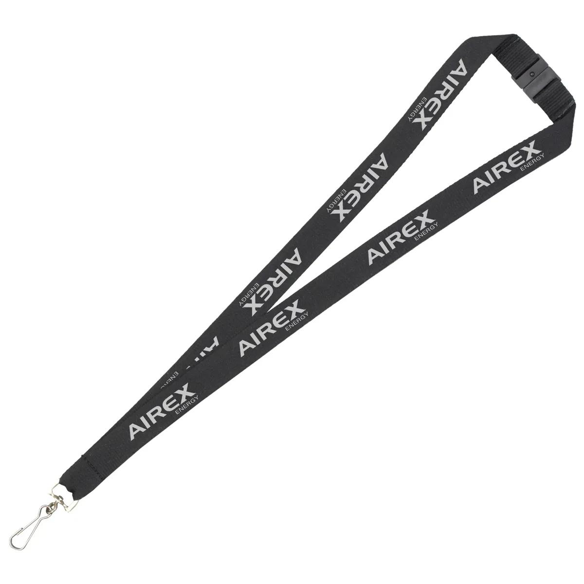 Custom Lanyards Silkscreen Breakaway Safety Release - 3/4 in - product view 3