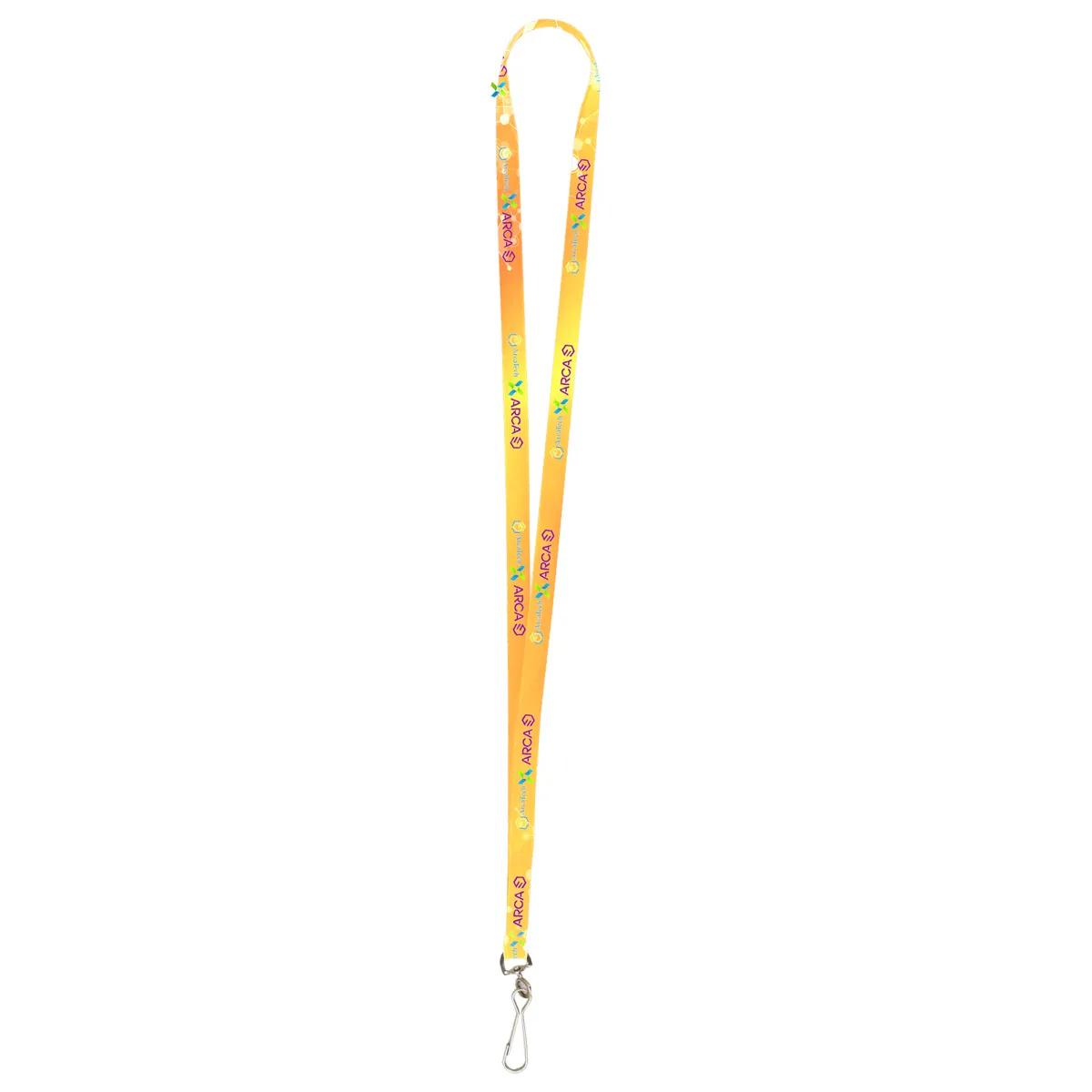 "PALMER" 3/8” Import Air Ship Super Soft Polyester Multi-Color Sublimation Lanyard - product view 1