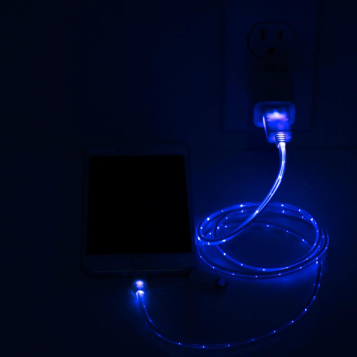 Phone Charging Cable 3-in-1 LED Lighted Type C Adapter - 40 in - product view 9