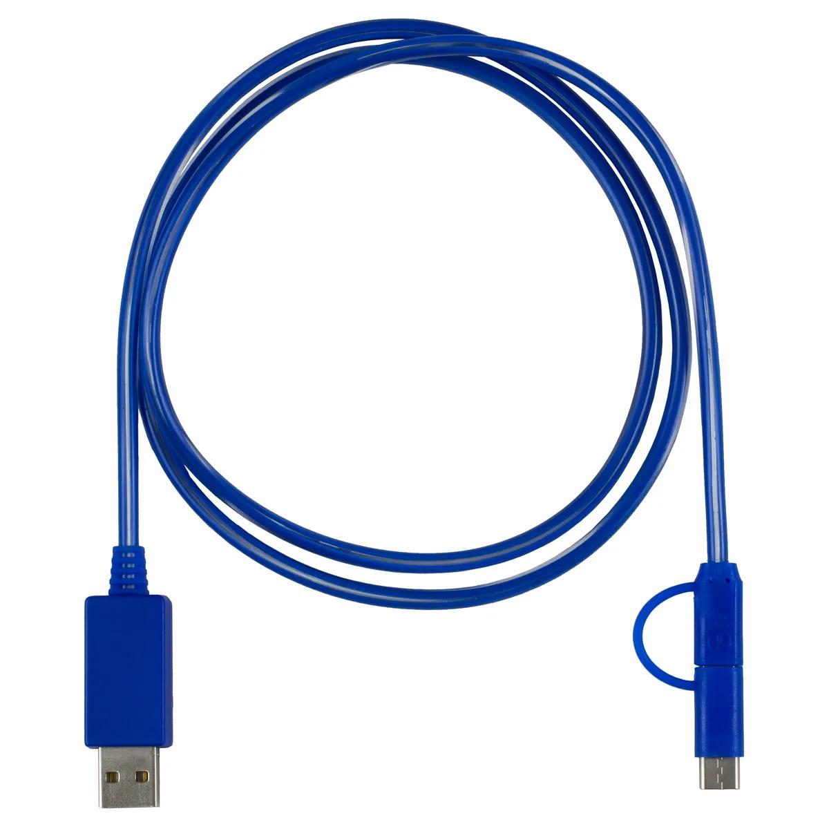 Phone Charging Cable 3-in-1 LED Lighted Type C Adapter - 40 in - product view 17