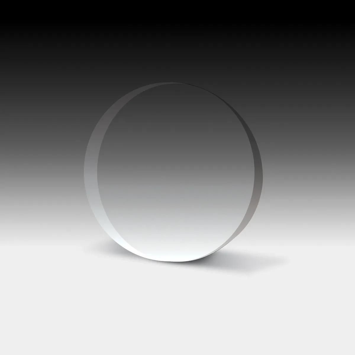 Thick Round Acrylic Paperweight Full Color Print - 4 in - product view 4