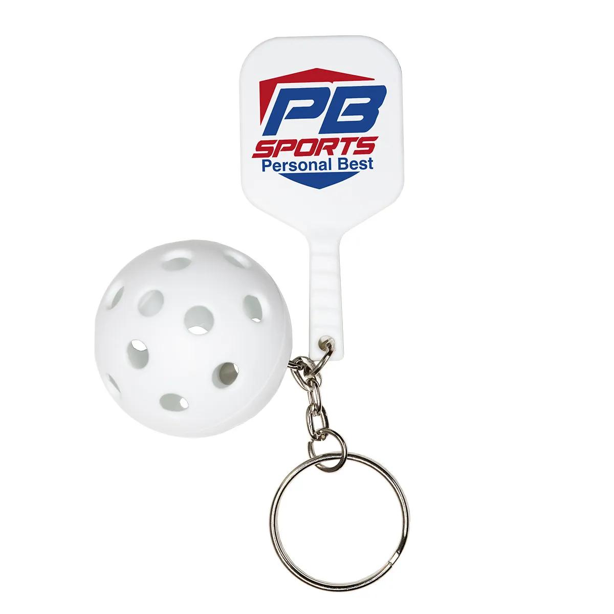 Pickleball Paddle Keychain with Ball Polystyrene - 2.25 in - product view 6