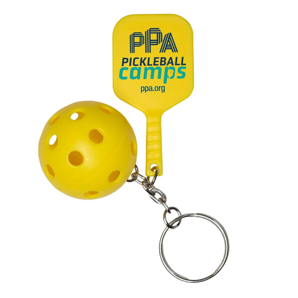 Pickleball Paddle Keychain with Ball Polystyrene - 2.25 in - product view 7