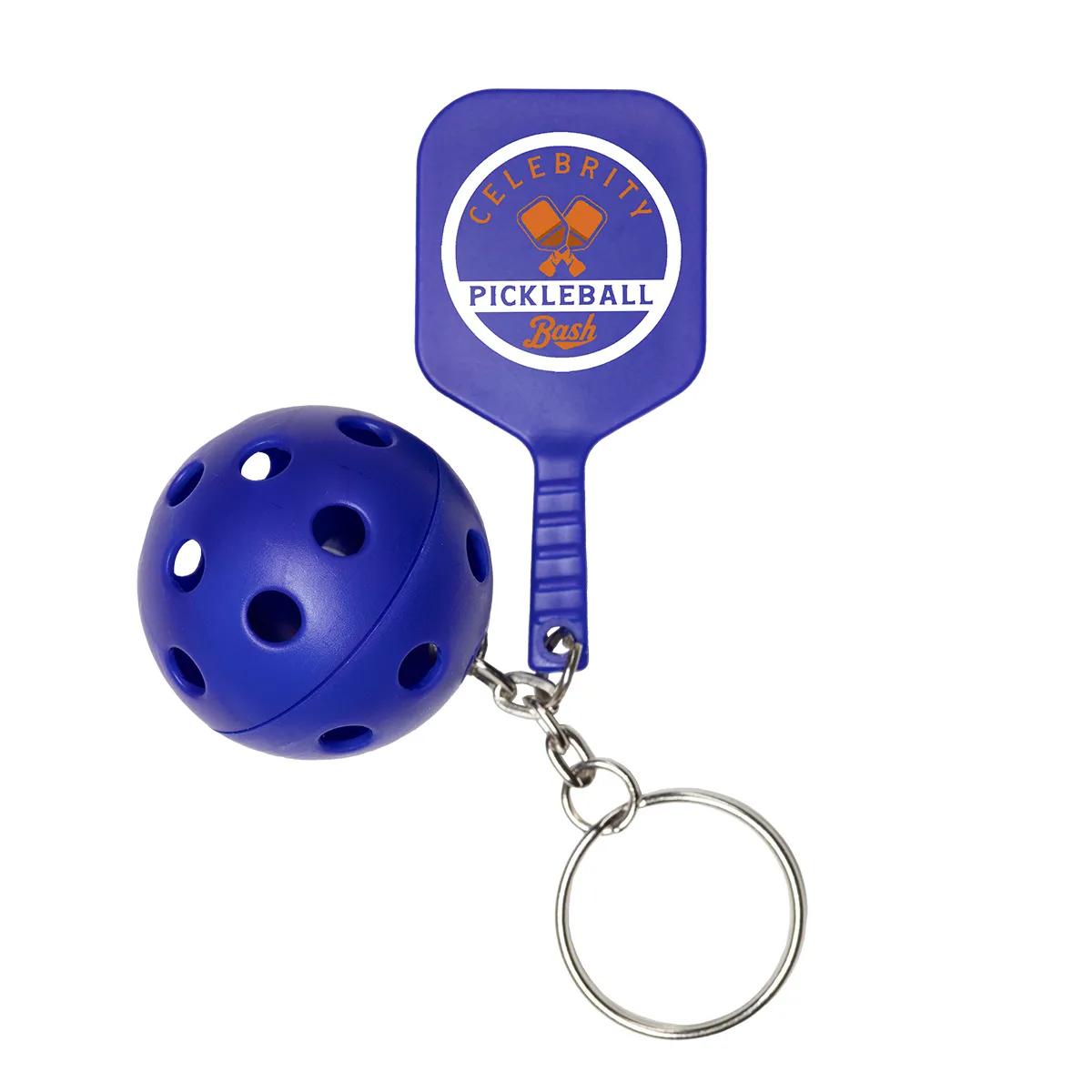 Pickleball Paddle Keychain with Ball Polystyrene - 2.25 in - product view 10