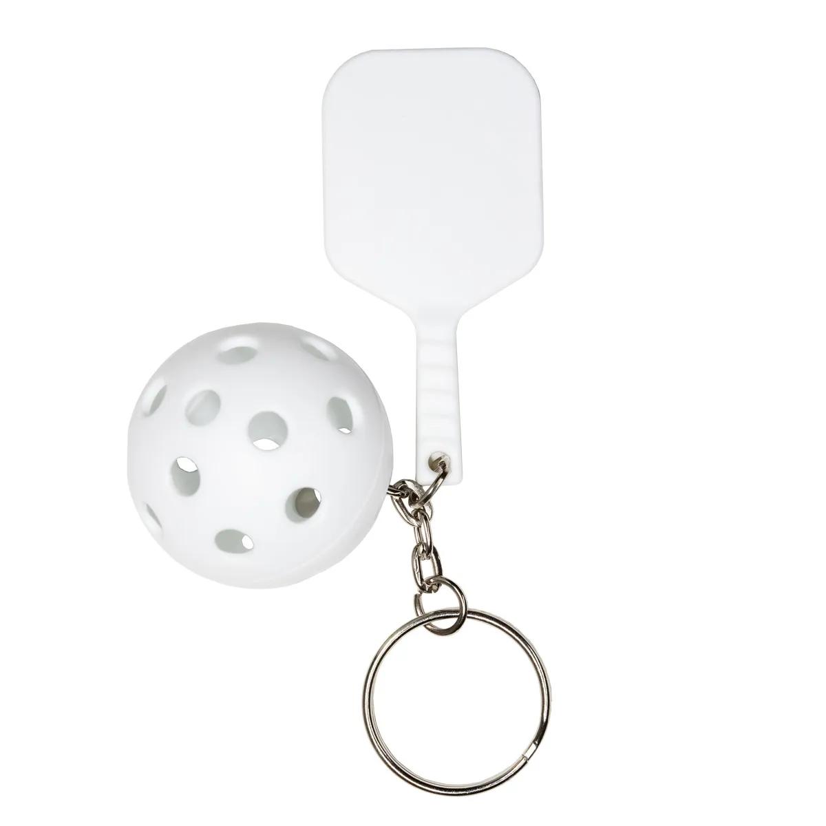 Pickleball Paddle Keychain with Ball Polystyrene - 2.25 in - product view 16