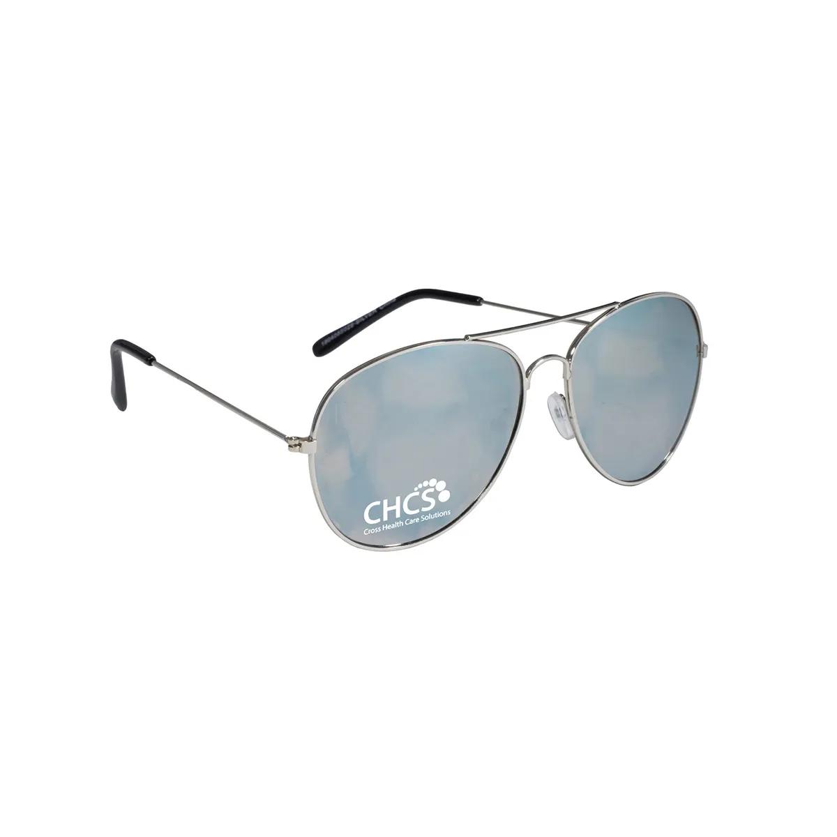 Mirrored Aviator Sunglasses UV Protection FDA Compliant - product view 3