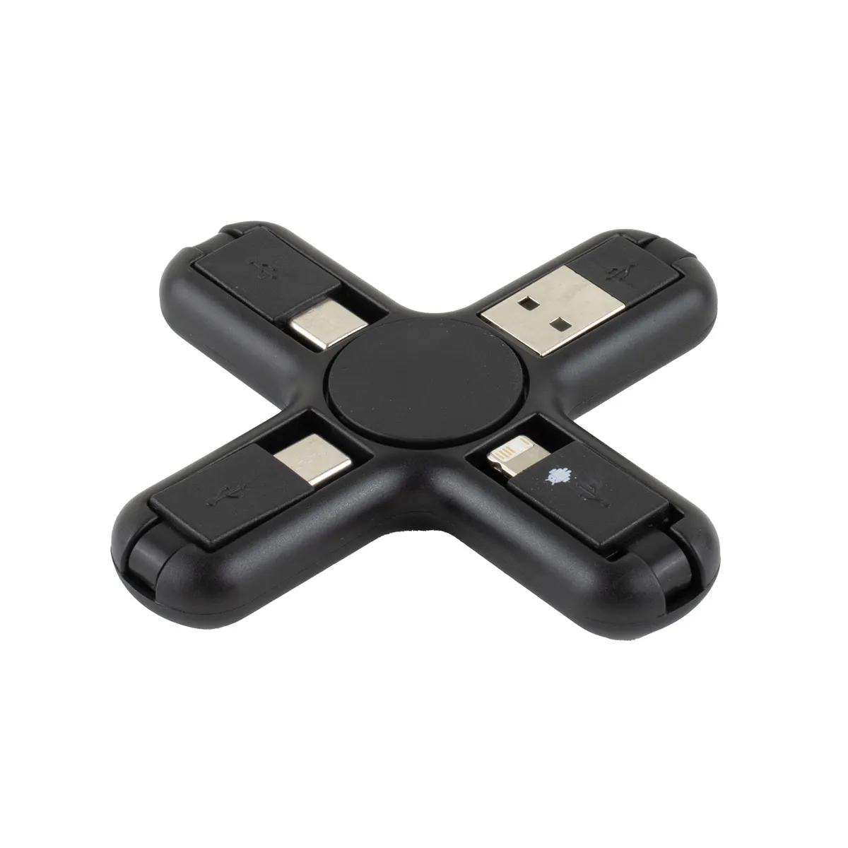 5-in-1 Phone Charging Cable Spinner ABS Plastic - 3.6 in - product view 13
