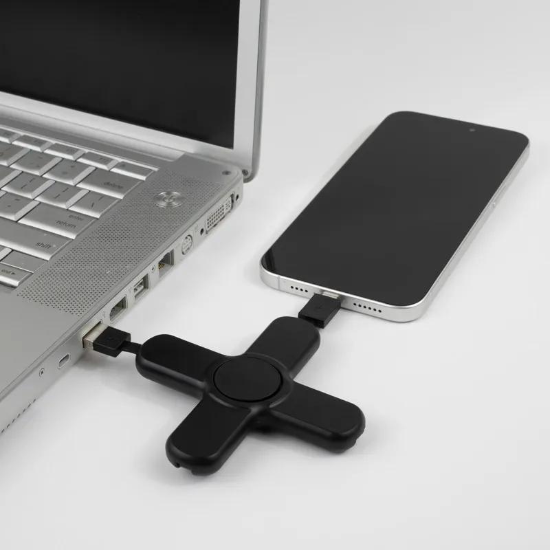 5-in-1 Phone Charging Cable Spinner ABS Plastic - 3.6 in - product view 15