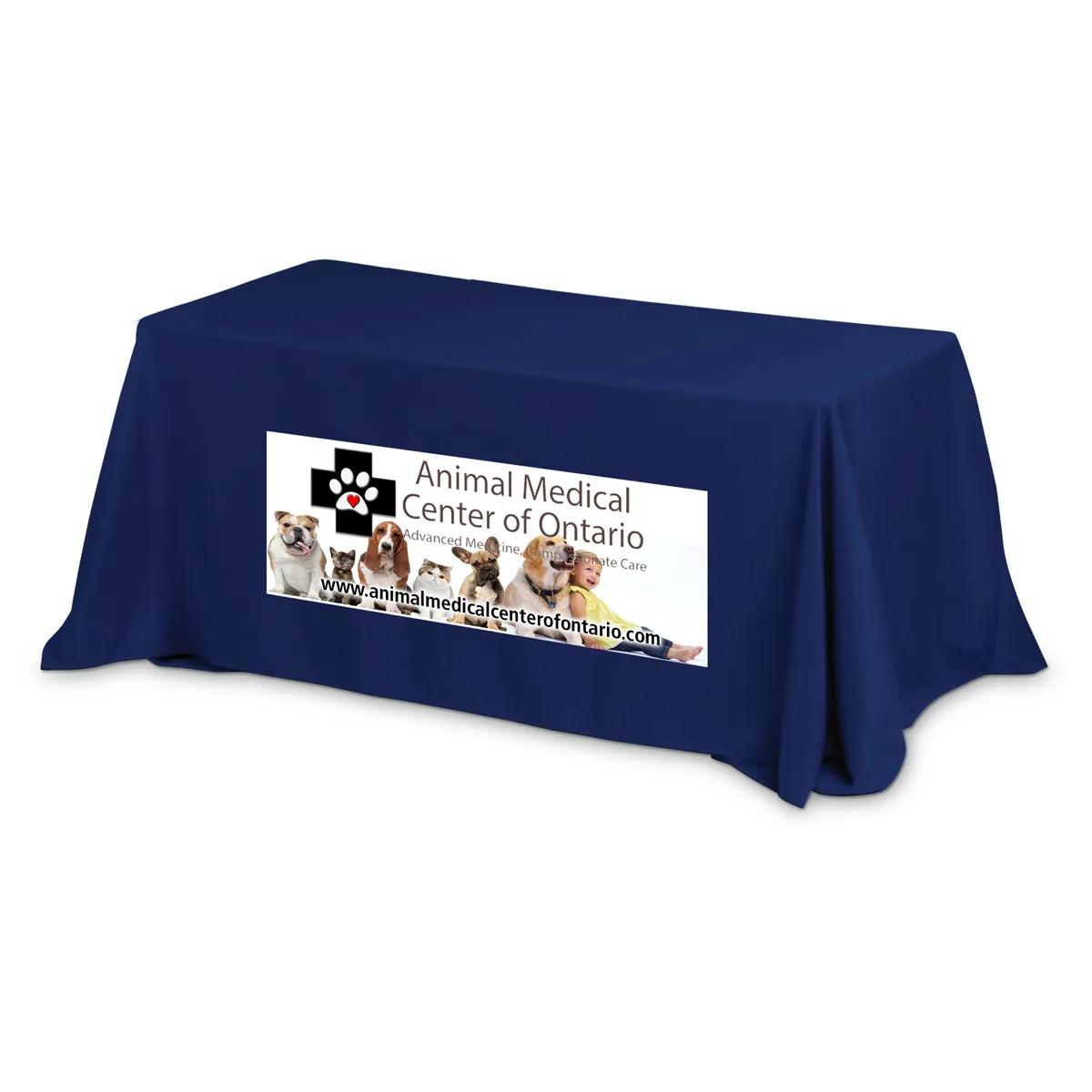 Table Throw 3-Sided Economy Full Color Polyester - 6 ft - product view 2