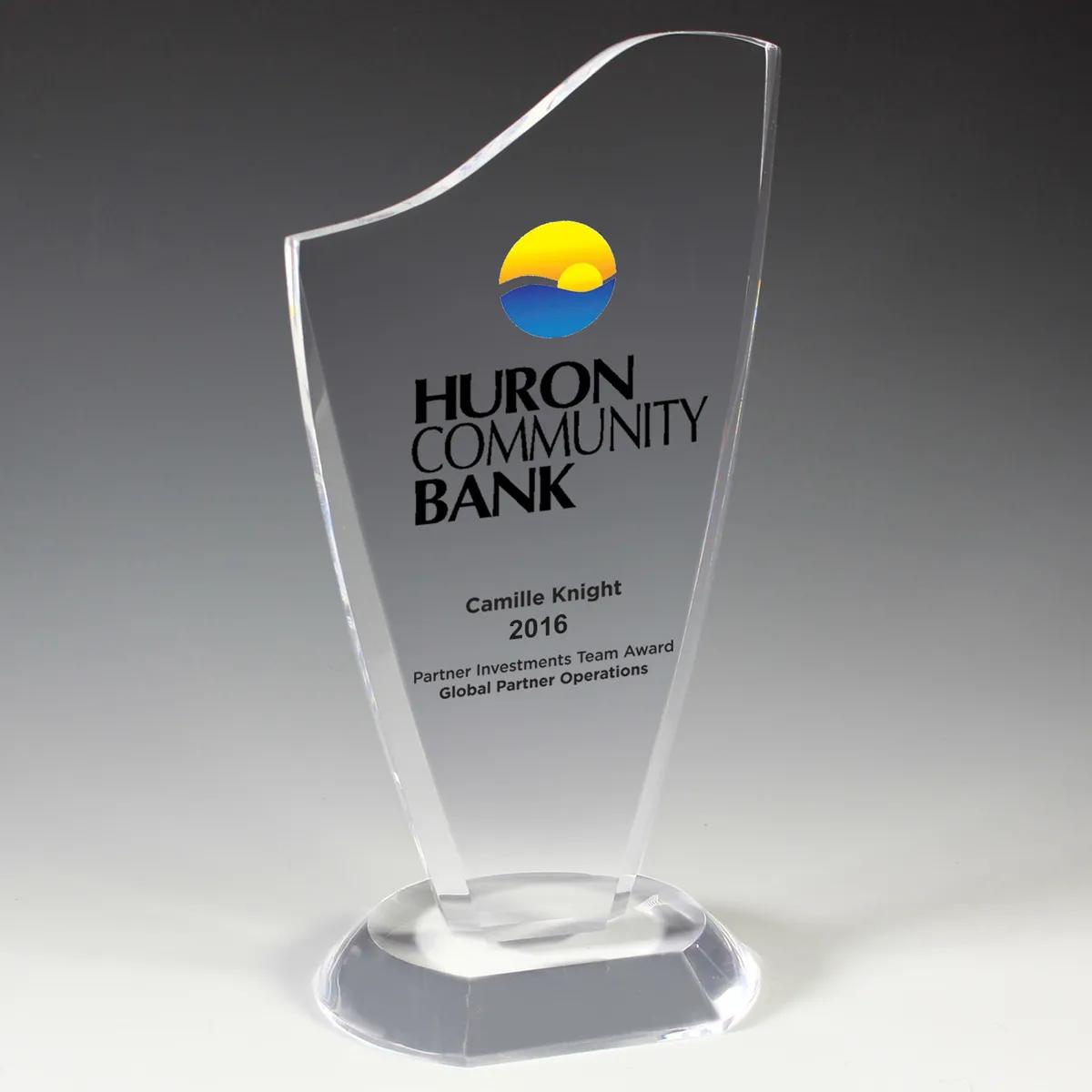 Progressive Award Clear Acrylic Beveled Base - 4.75 x 9.5 in - product view 4