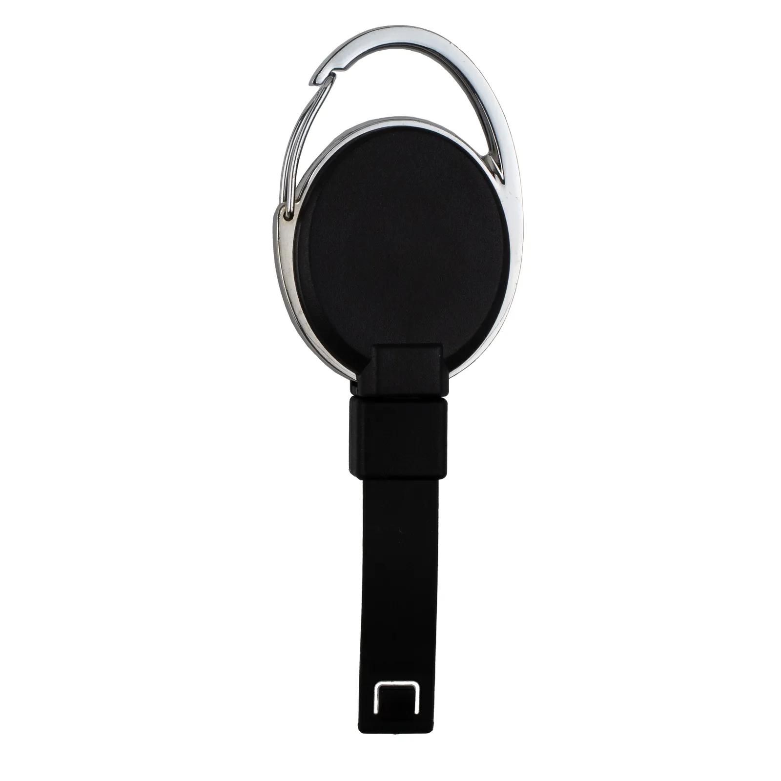 Badge Reel Recycled Plastic Carabiner Clip PVC Free - 2 in - product view 14