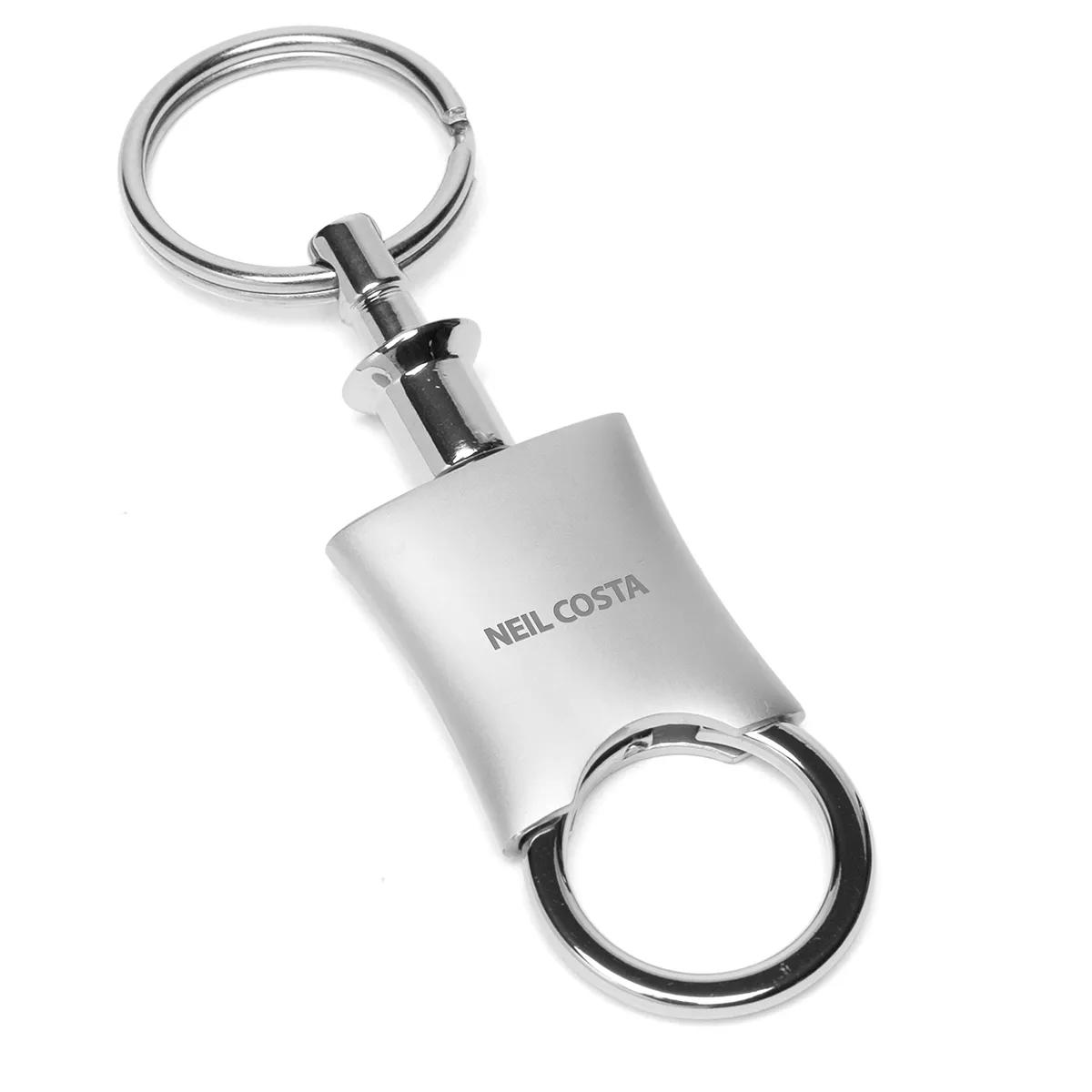 Valet Keychain Pull Apart Metal Zinc Alloy Gift Box - product view 2