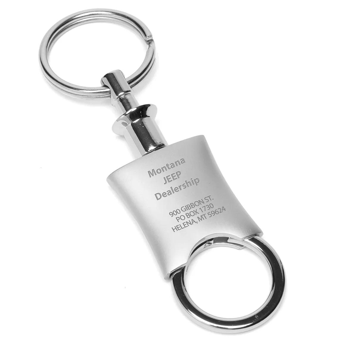 Valet Keychain Pull Apart Metal Zinc Alloy Gift Box - product view 3