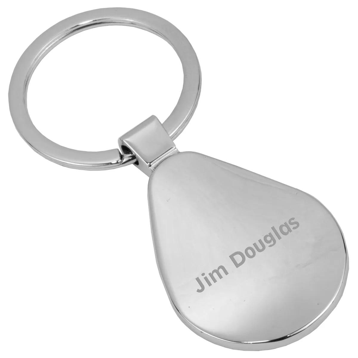 Keychain Metal Economy Laser Engraved Zinc Alloy Gift Box - product view 4