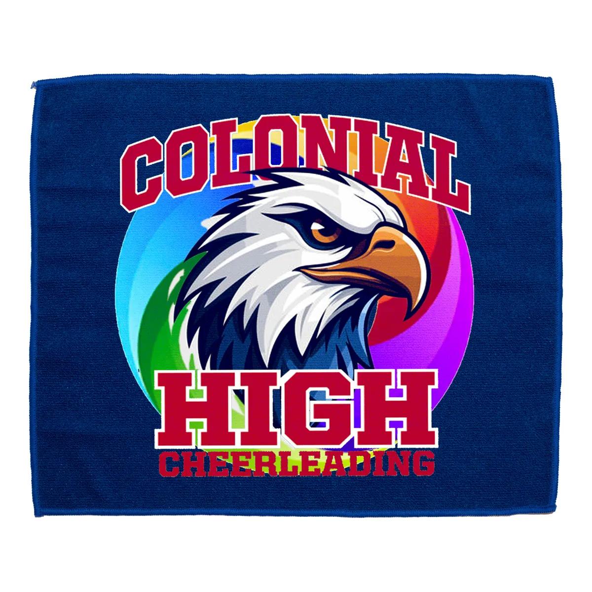 Rally Towel Recycled Polyester Full Color - 15 x 18 in - product view 2