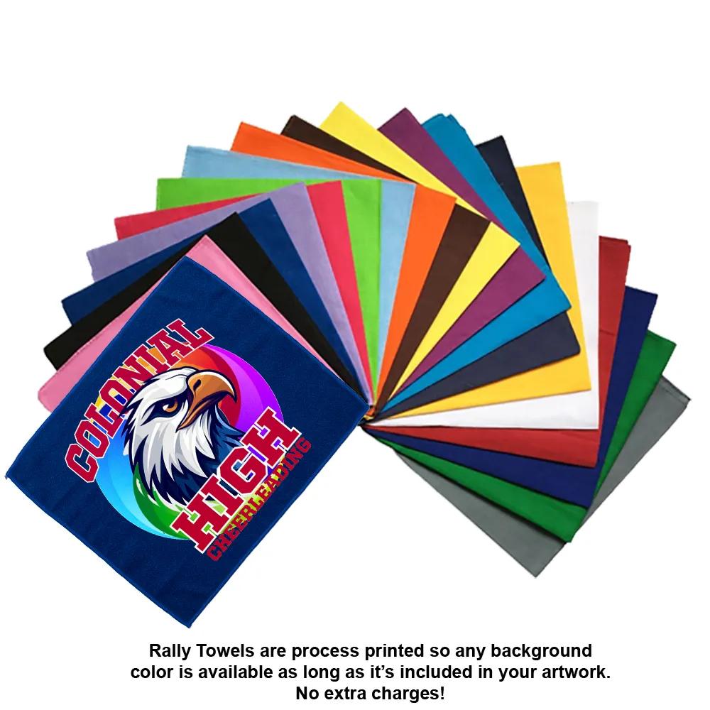 Rally Towel Recycled Polyester Full Color - 15 x 18 in - product view 4