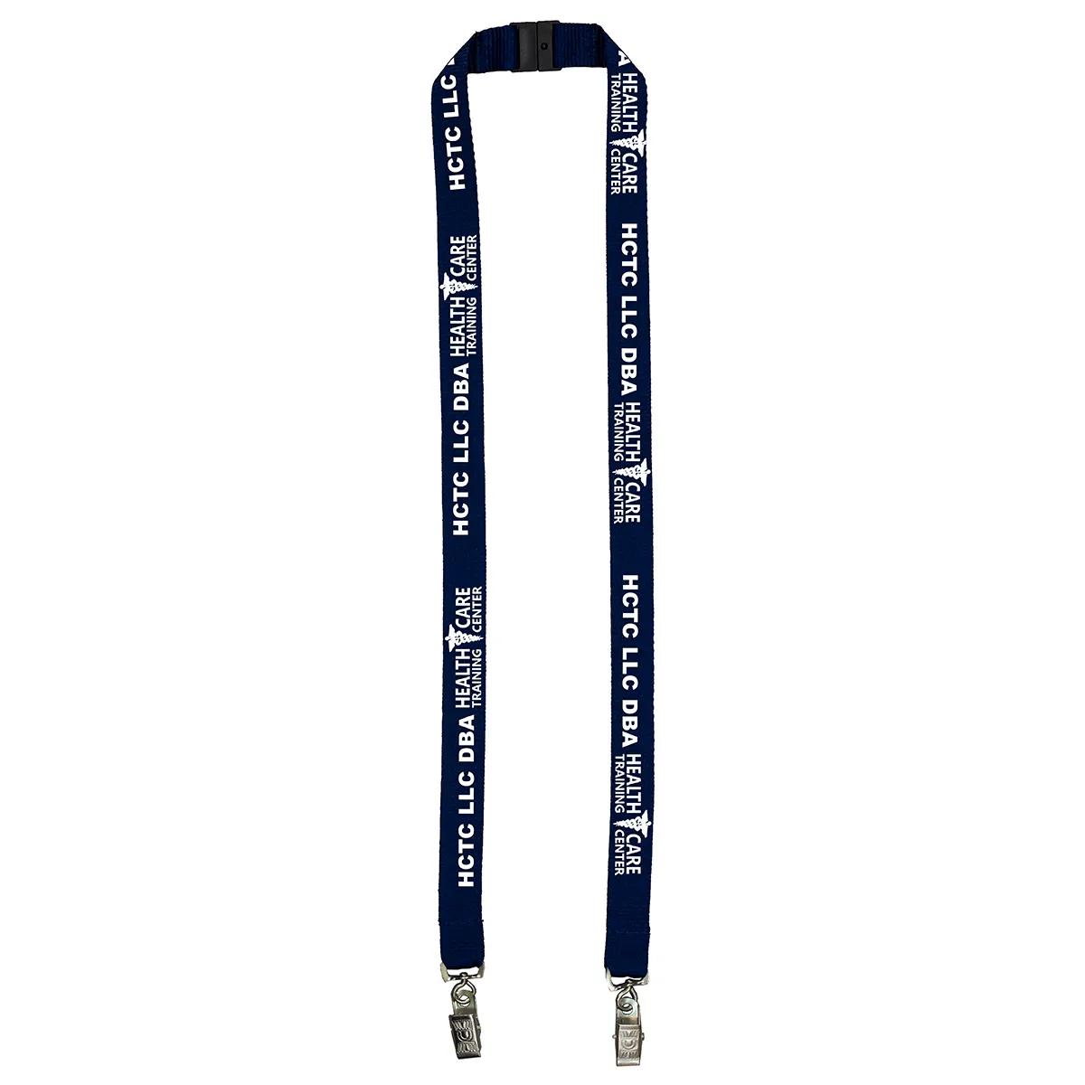 Custom Lanyards Dual Attachment Polyester - 18 in (0.75 in) - product view 6