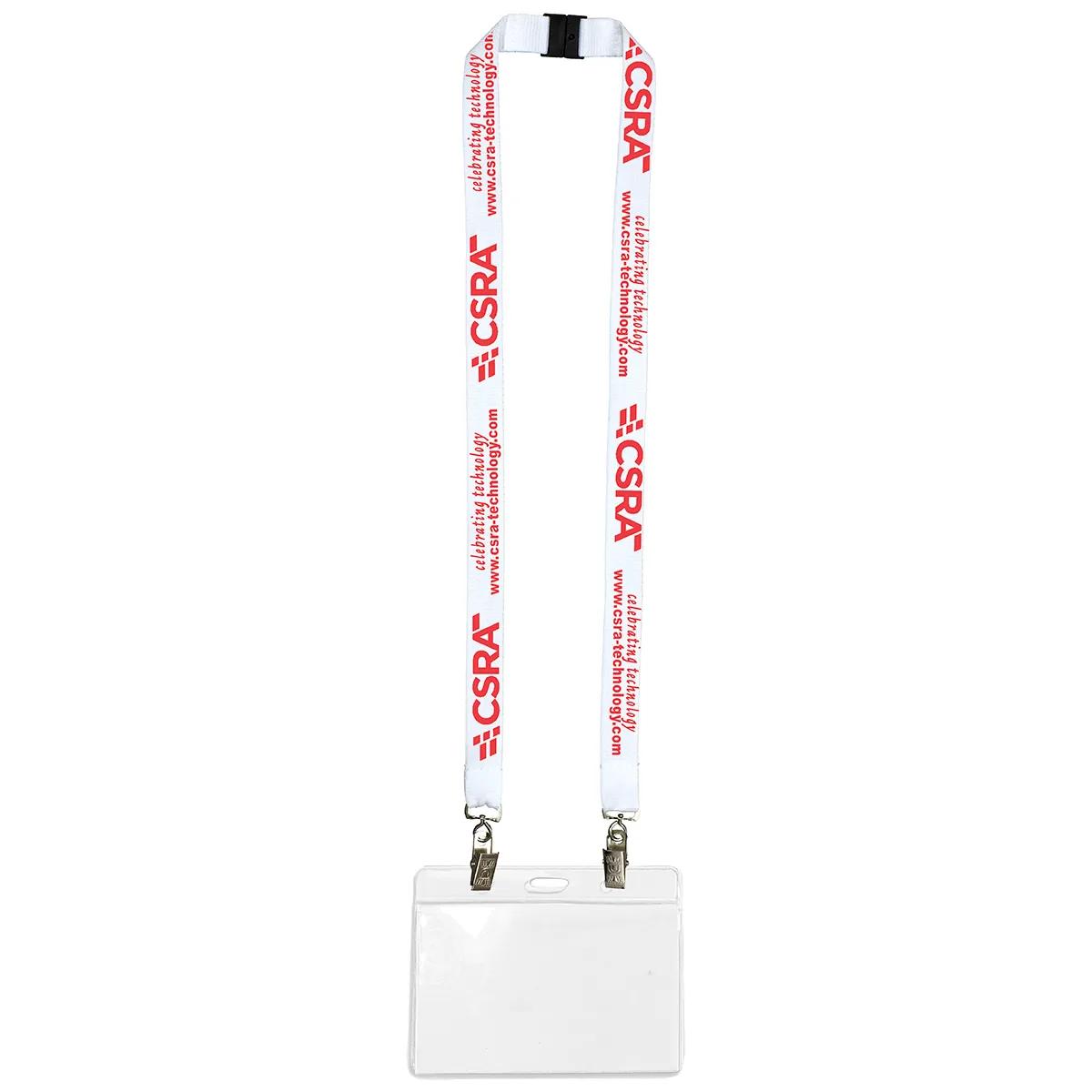 Custom Lanyards Dual Attachment Polyester - 18 in (0.75 in) - product view 9