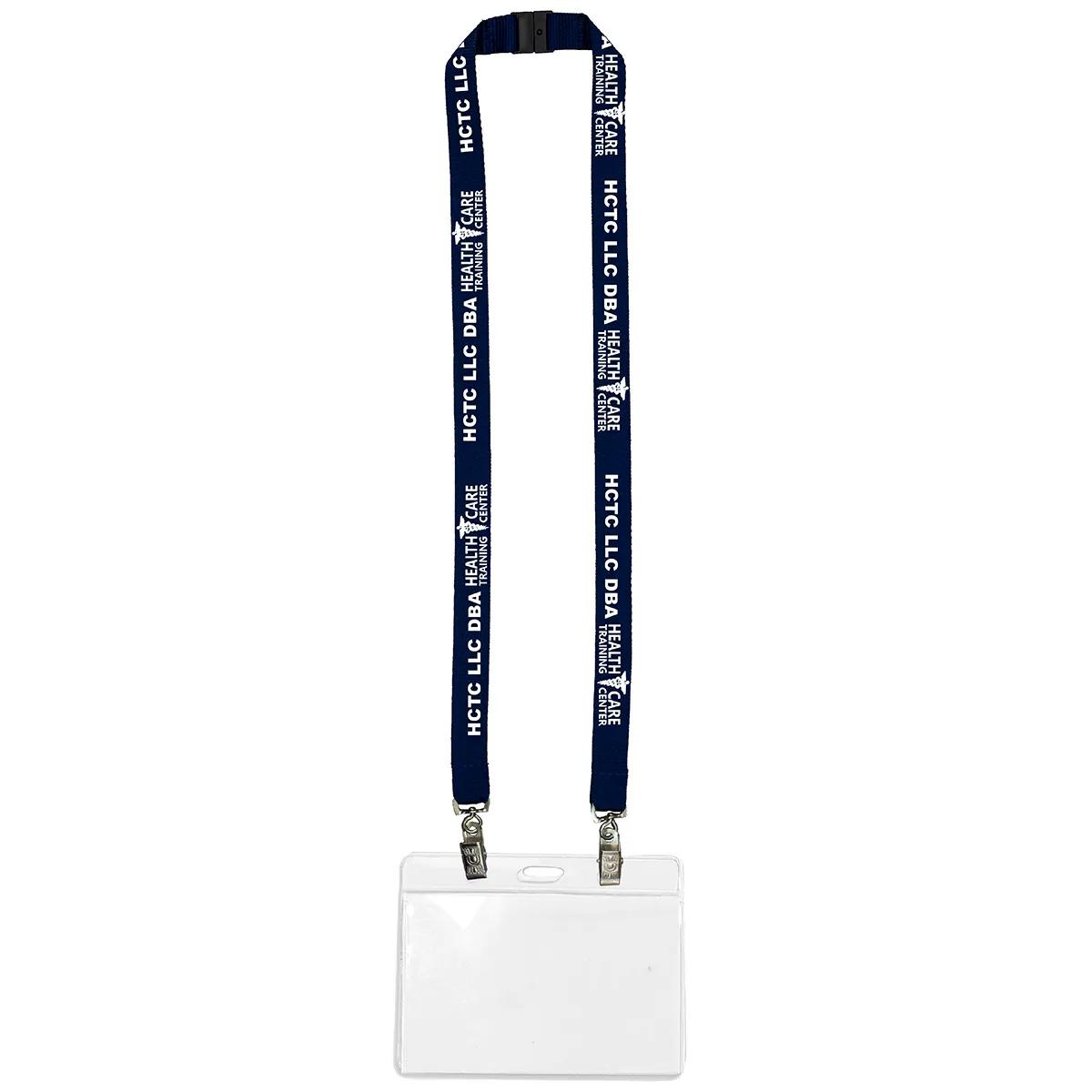 Custom Lanyards Dual Attachment Polyester - 18 in (0.75 in) - product view 10