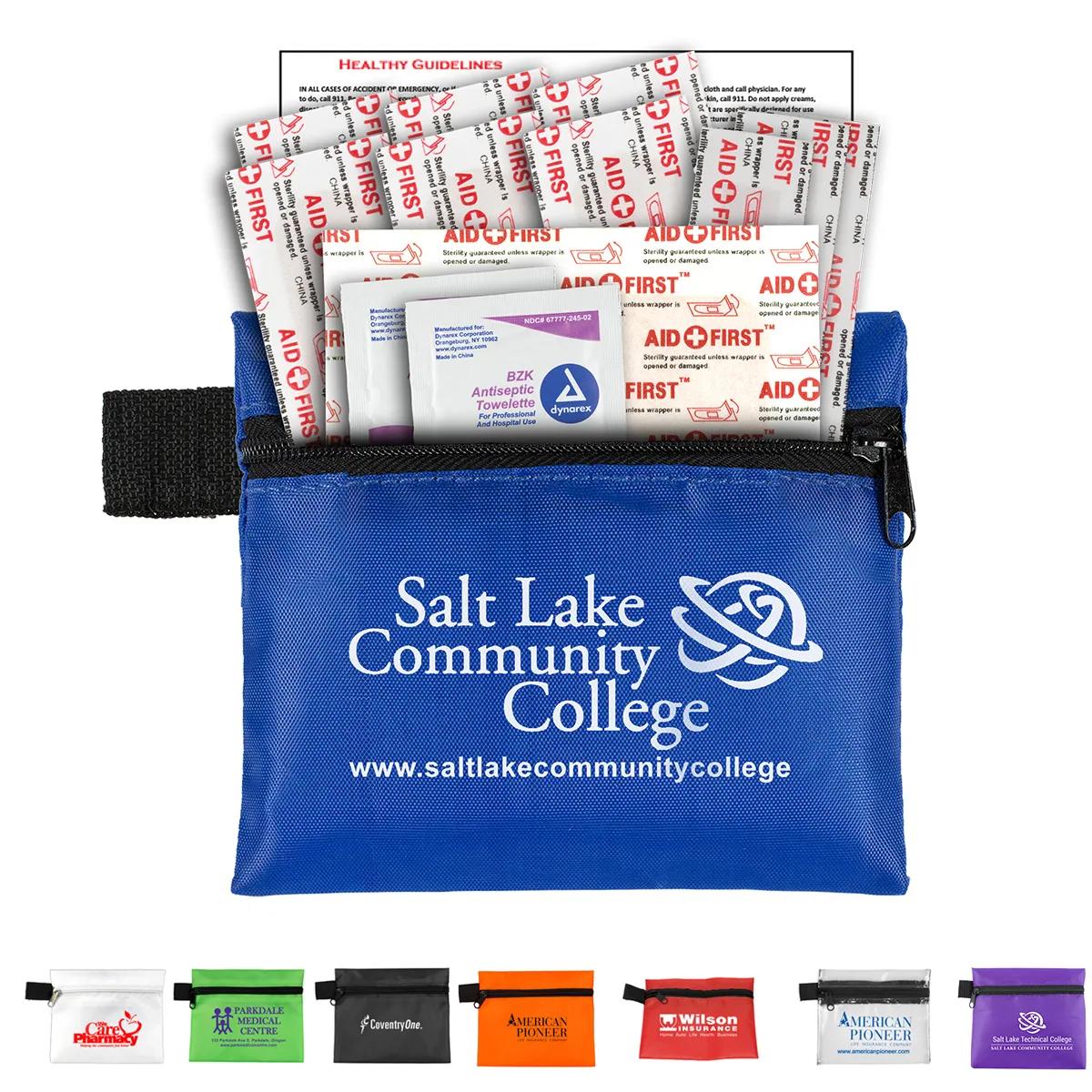 First Aid Kit Zipper Pouch 13 Piece - 5 x 4.25 in