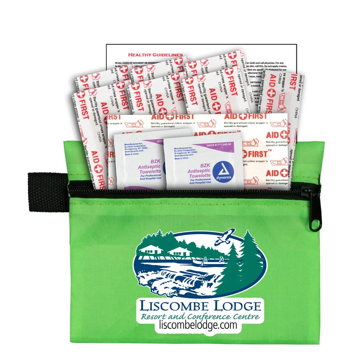 First Aid Kit Zipper Pouch 13 Piece - 5 x 4.25 in - product view 14