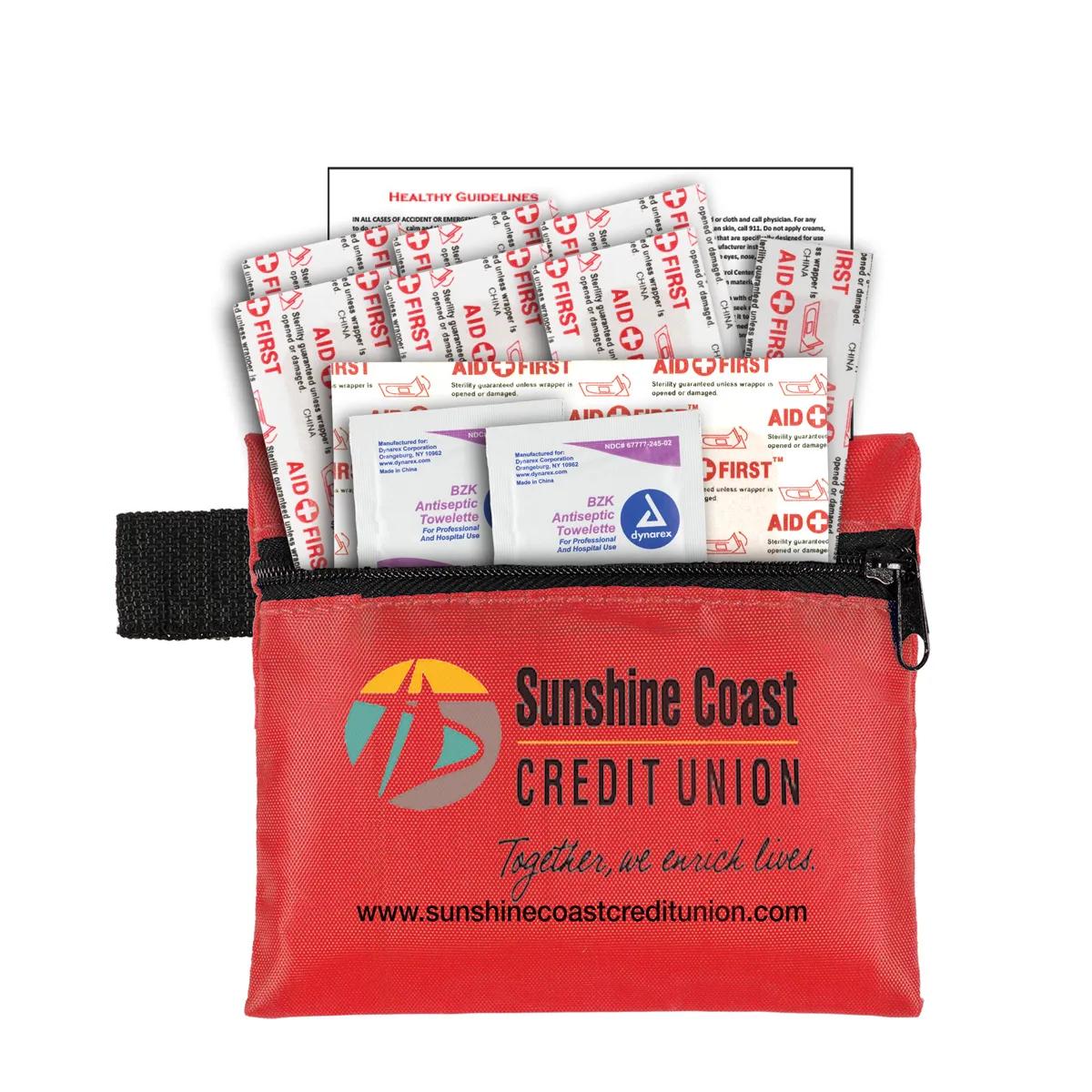 First Aid Kit Zipper Pouch 13 Piece - 5 x 4.25 in - product view 17