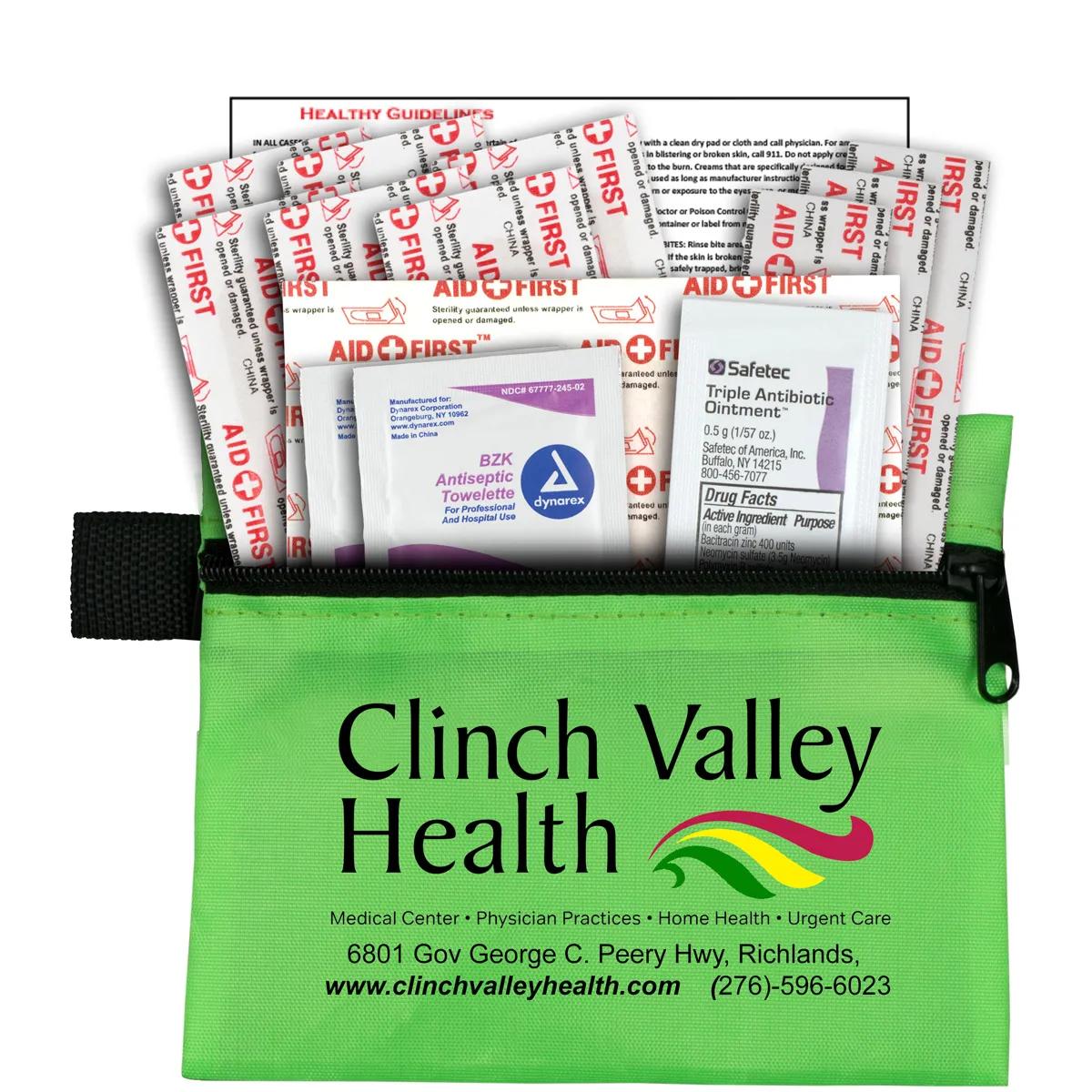 First Aid Kit Plus Zipper Pouch 14 Piece - 5 x 4.25 in - product view 12