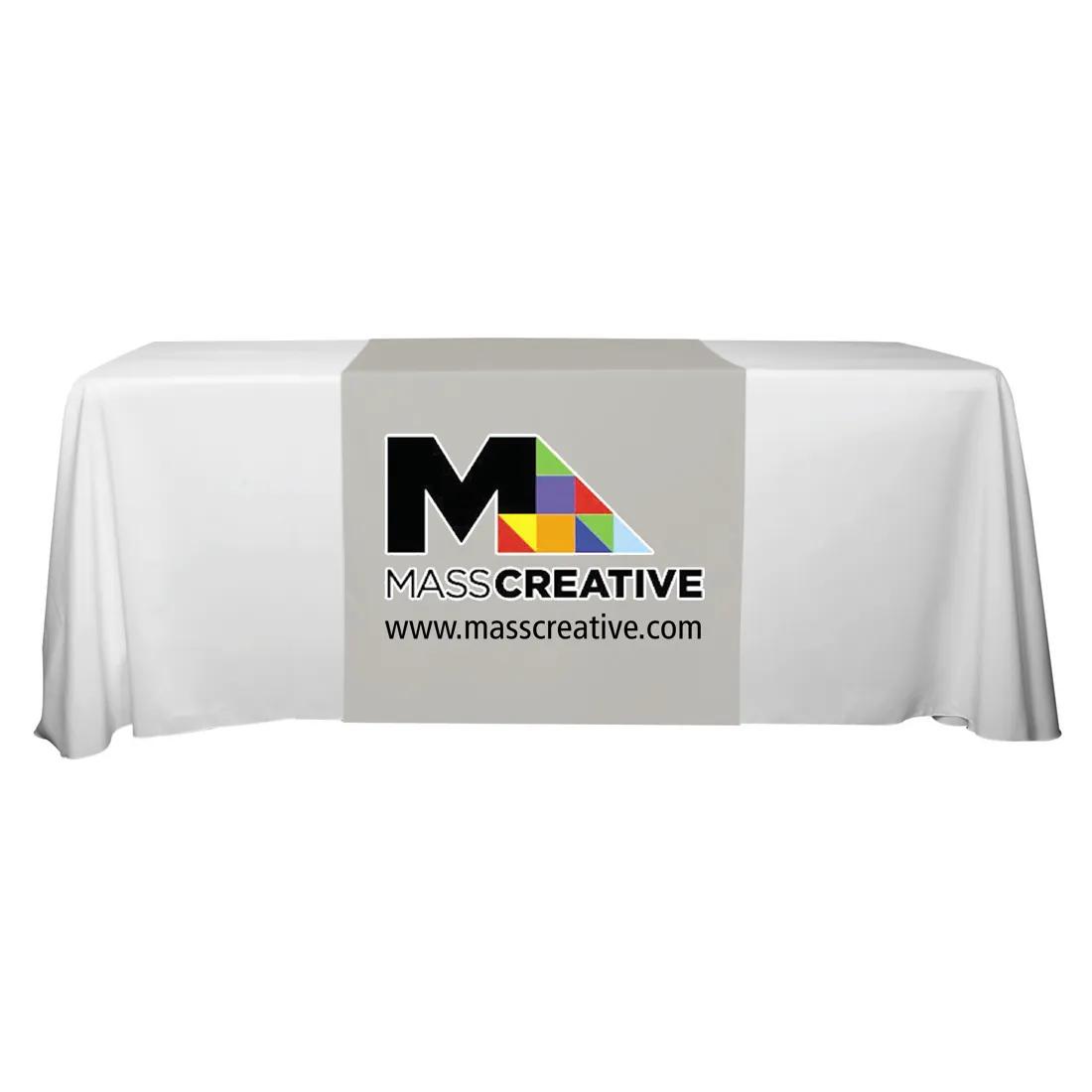 Table Runner Polyester Full Color Long - 30 x 90 in - product view 2