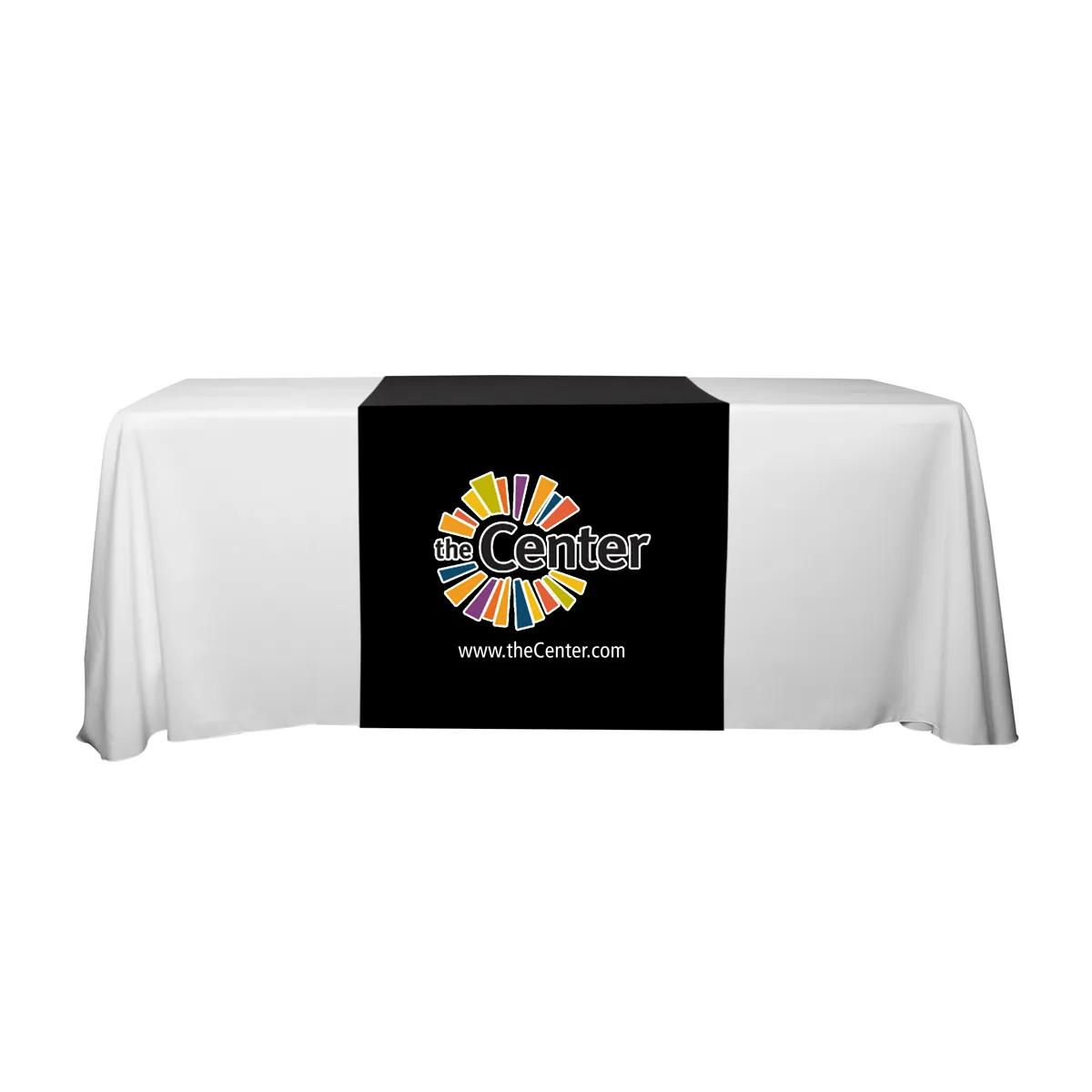 Table Runner Polyester Full Color Long - 30 x 90 in - product view 6