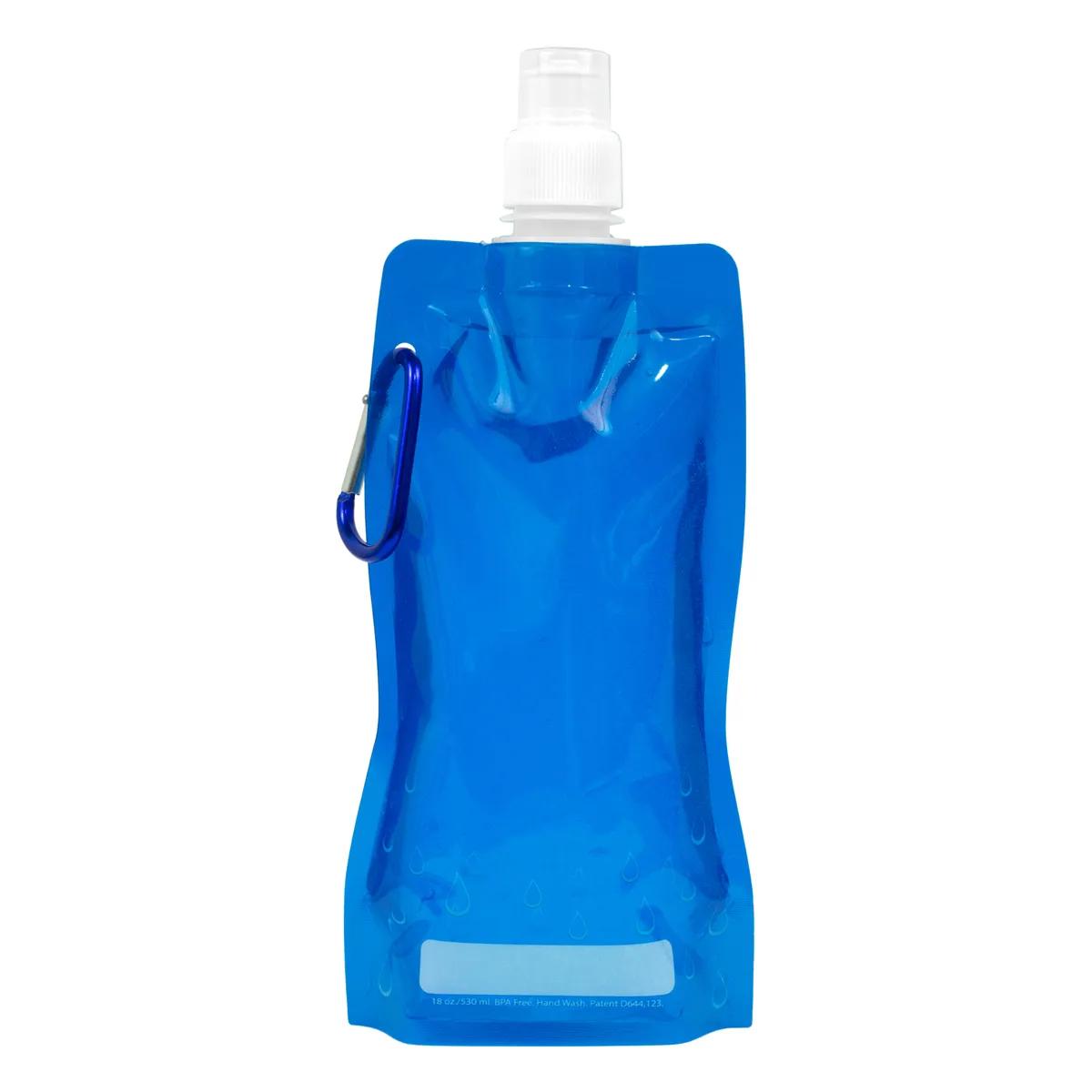 Foldable Water Bottle Polyethylene Carabiner - 18 oz - product view 20